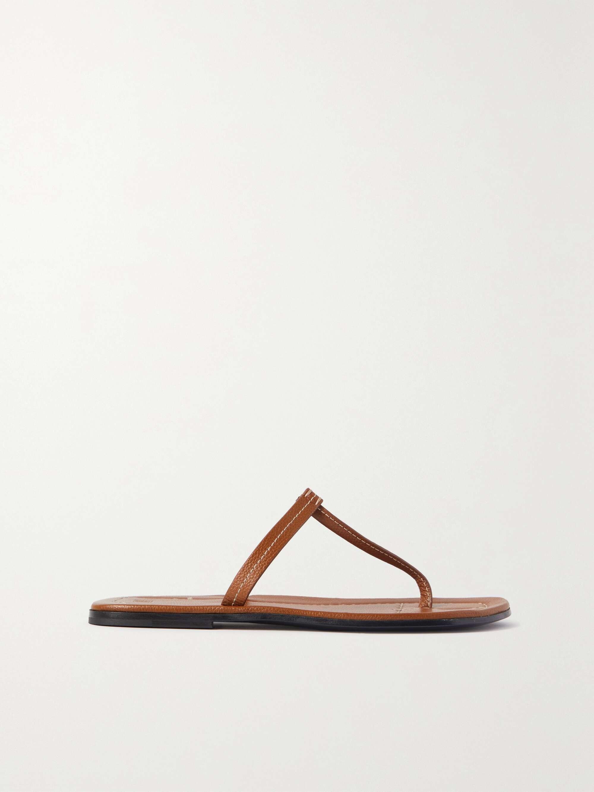 TOTEME The T-strap leather sandals | NET-A-PORTER