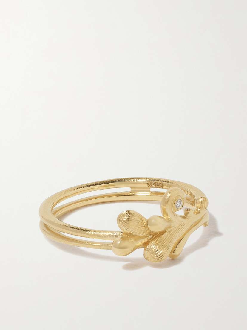 OLE LYNGGAARD COPENHAGEN Boho 18-karat Gold Diamond Ring