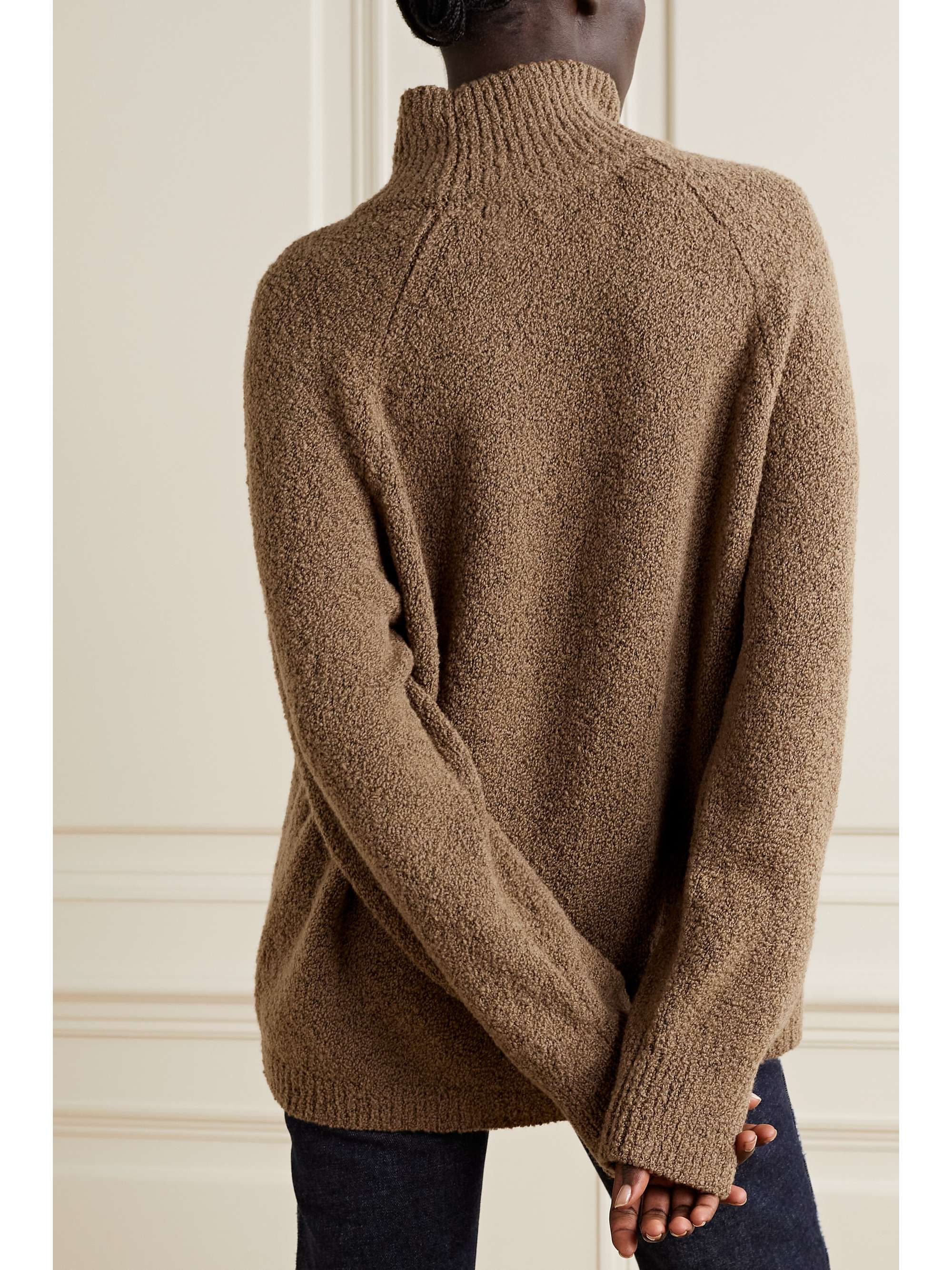 TOVE Bruna merino wool-blend bouclé turtleneck sweater