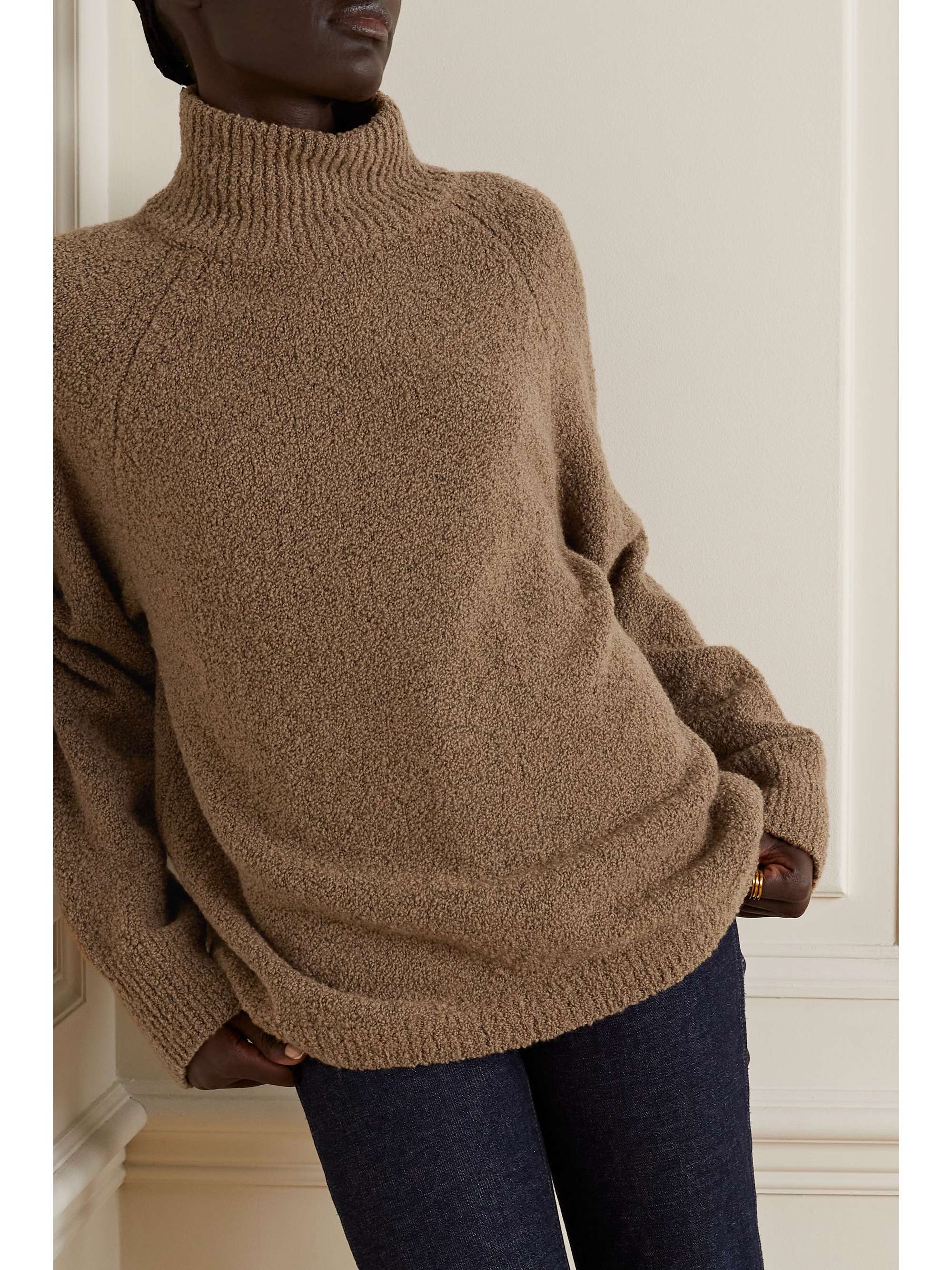 TOVE Bruna merino wool-blend bouclé turtleneck sweater