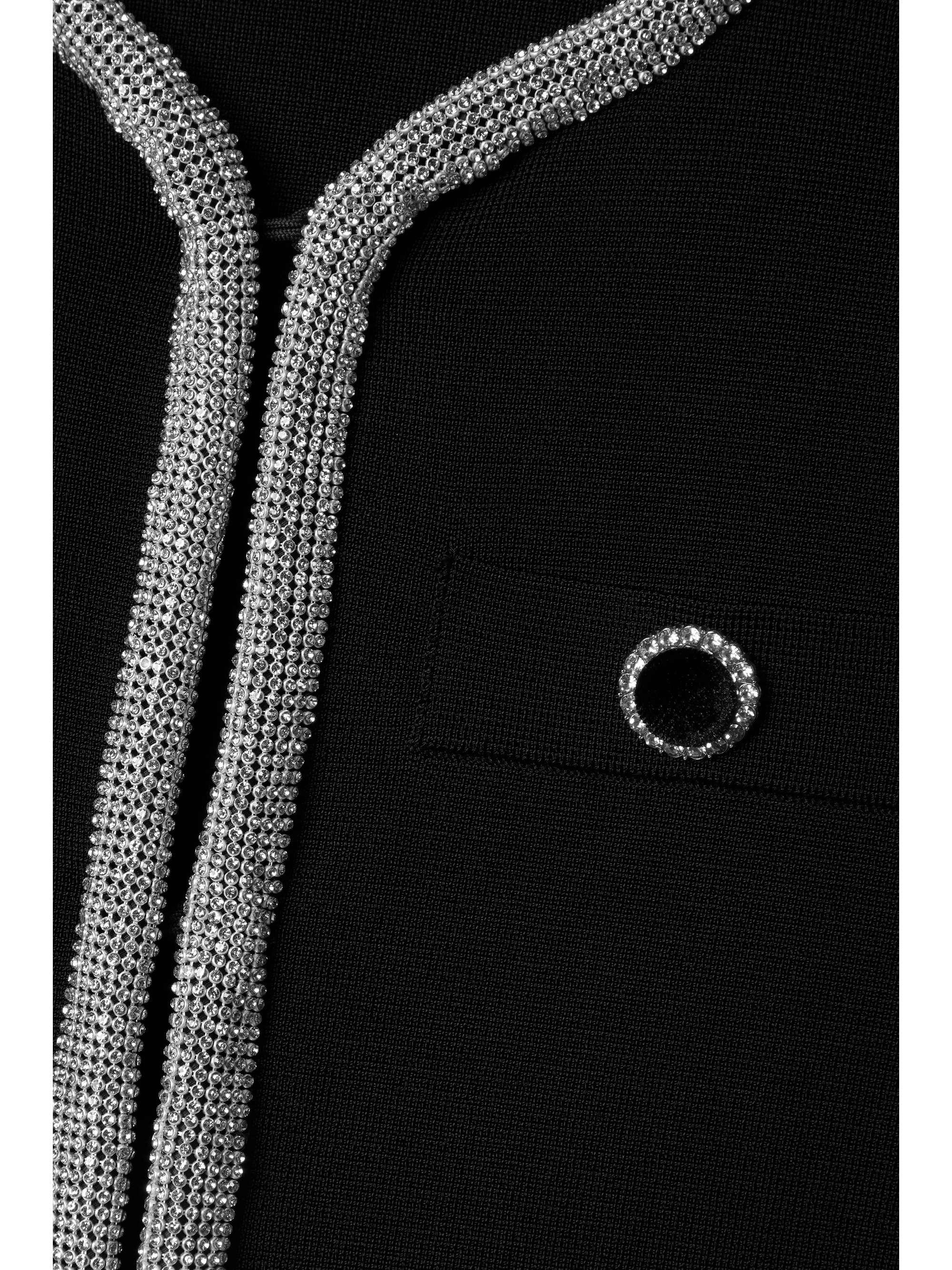 REBECCA VALLANCE Raine crystal-embellished knitted jacket