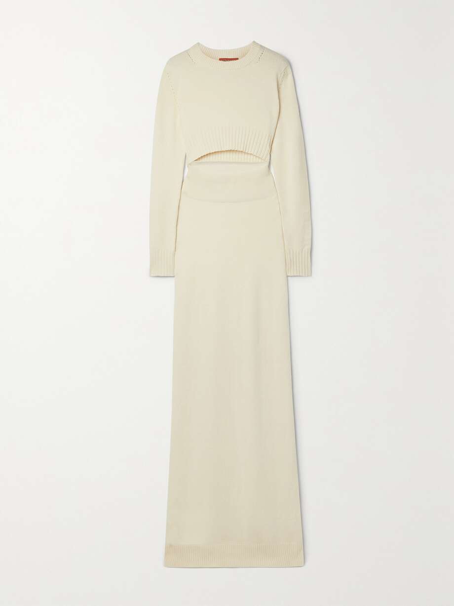 net-a-porter.com | Mimani cutout cashmere maxi dress