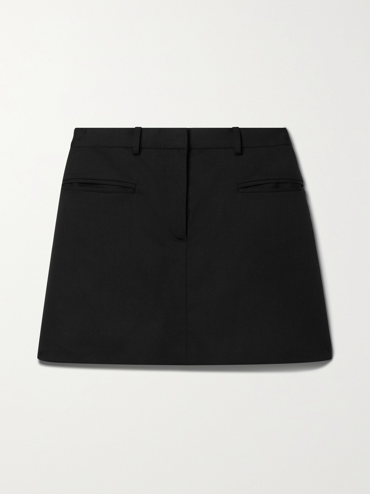 ALTUZARRA ZOLA WOOL-BLEND TWILL MINI SKIRT