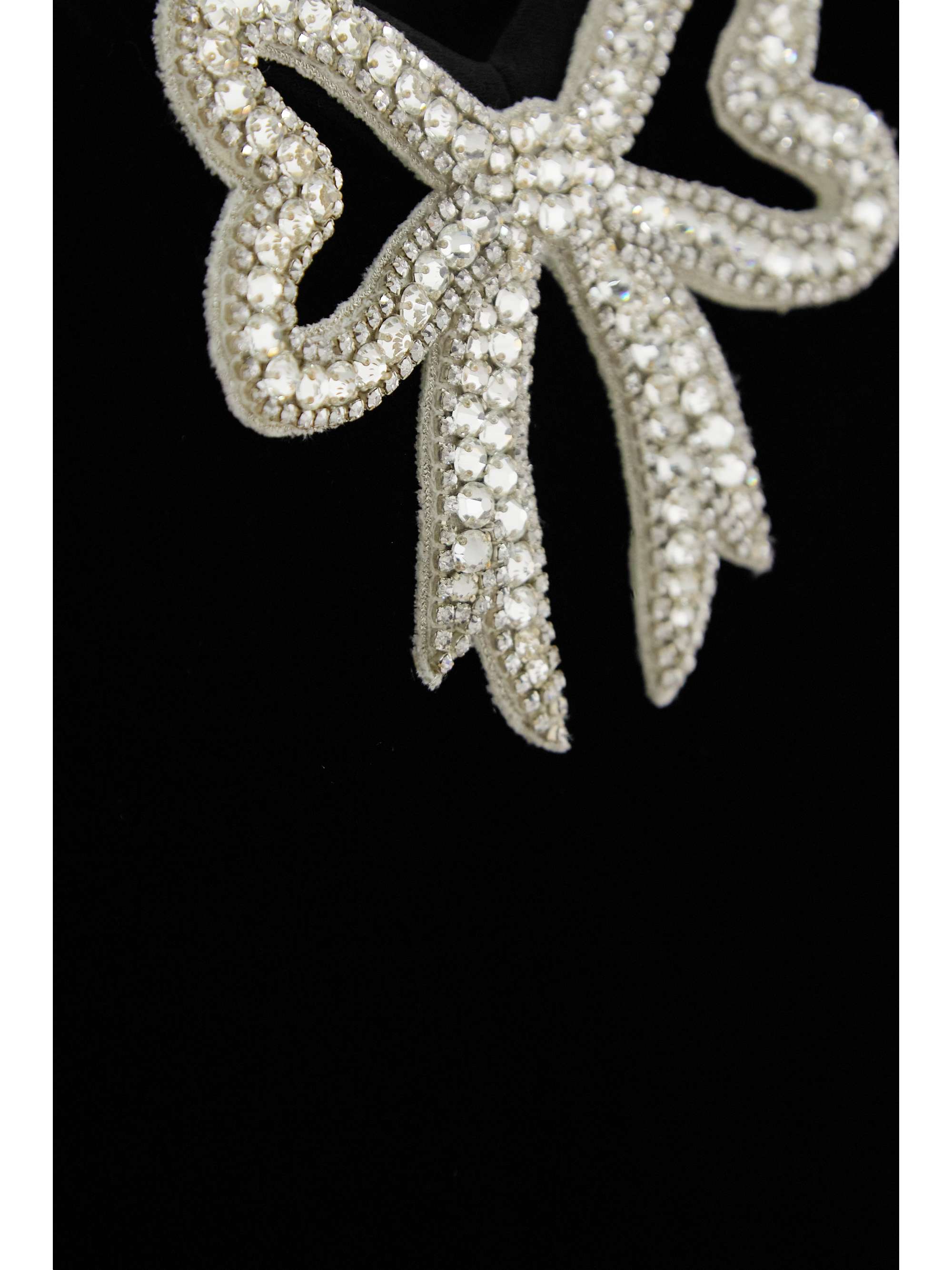 SALONI Clementine offtheshoulder embellished velvet midi dress NET