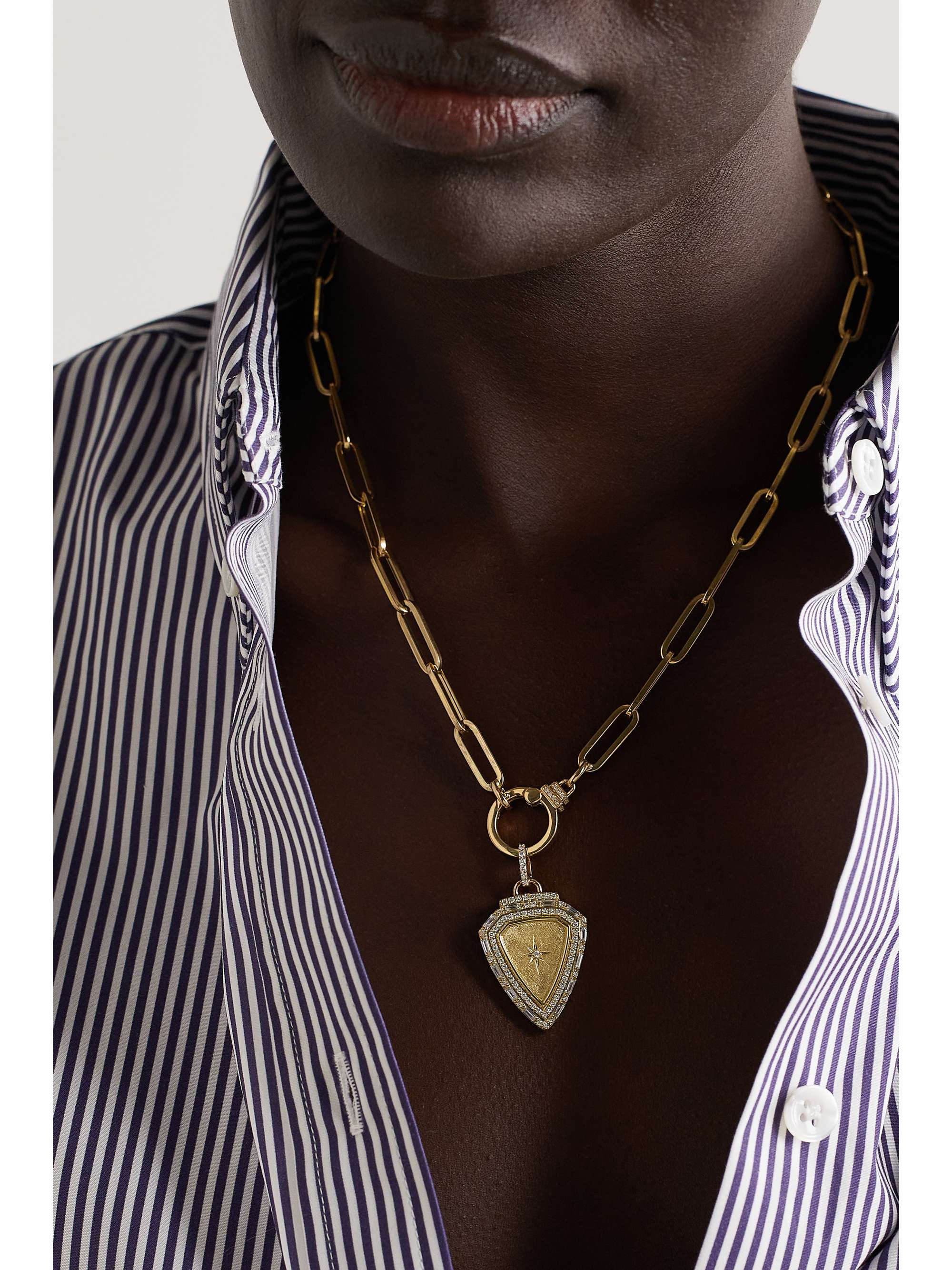 SORELLINA L'Impératrice XL 18-karat gold diamond necklace