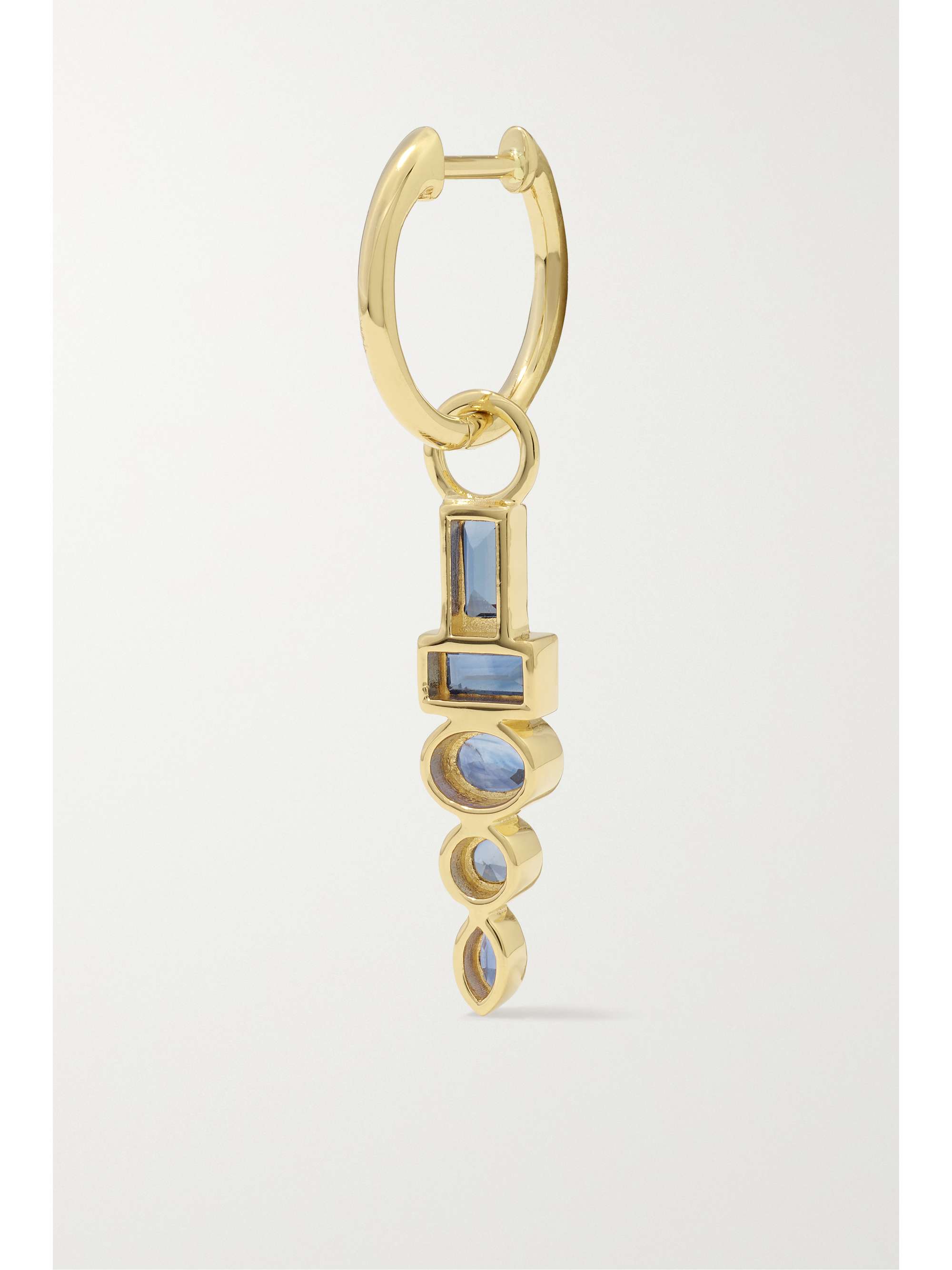 SORELLINA Totem 18-karat gold sapphire earrings