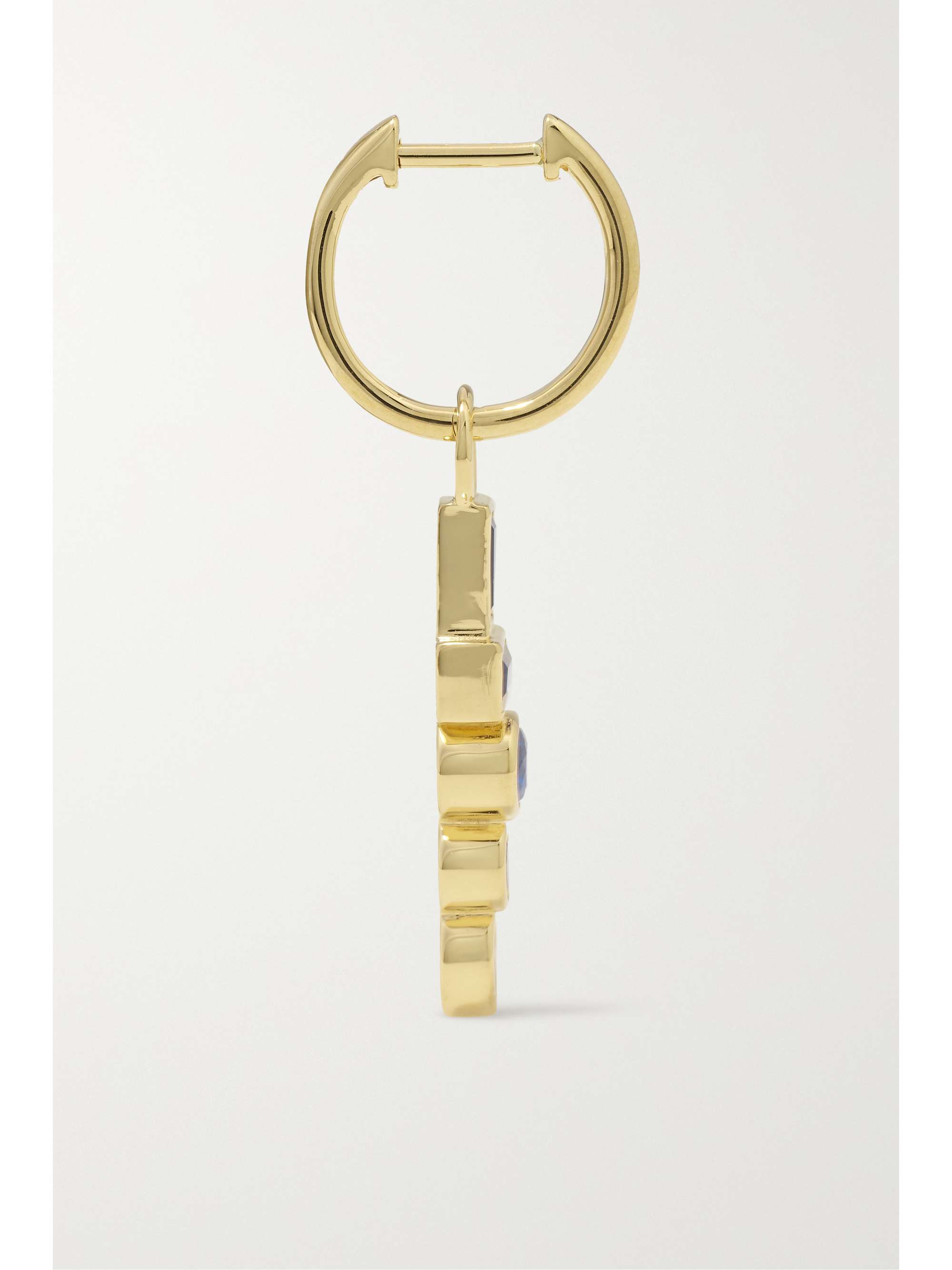 SORELLINA Totem 18-karat gold sapphire earrings