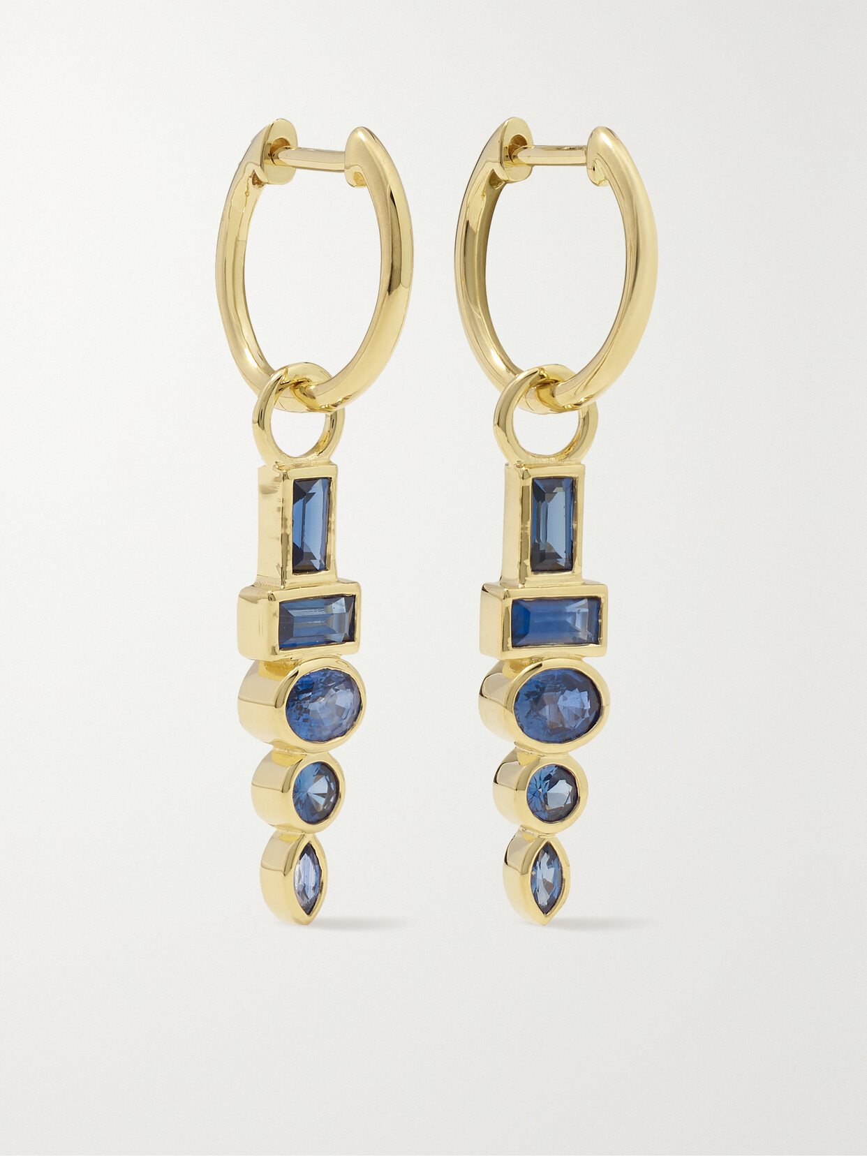 Sorellina Totem 18-karat Gold Sapphire Earrings