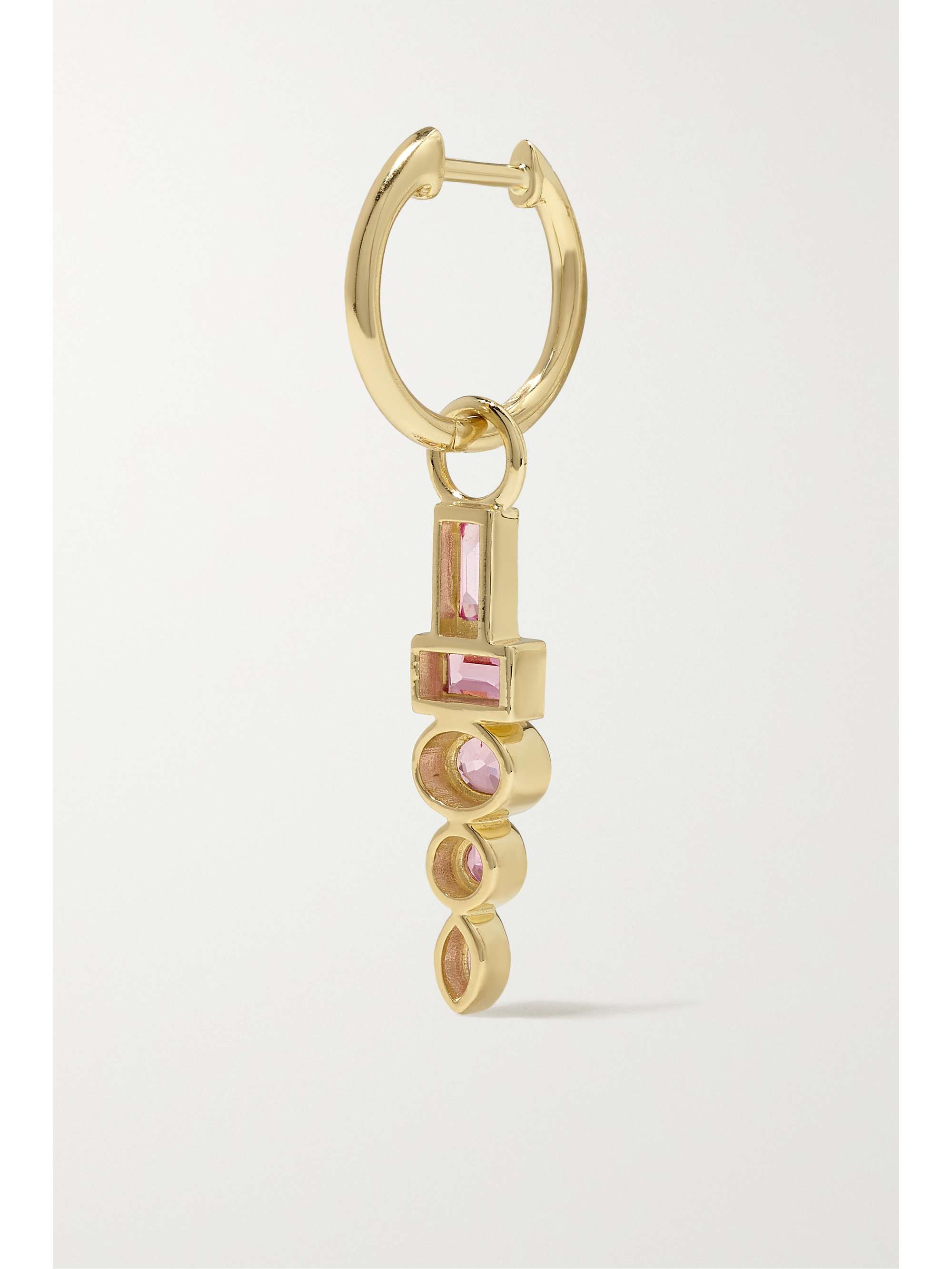 SORELLINA Totem 18-karat gold sapphire earrings