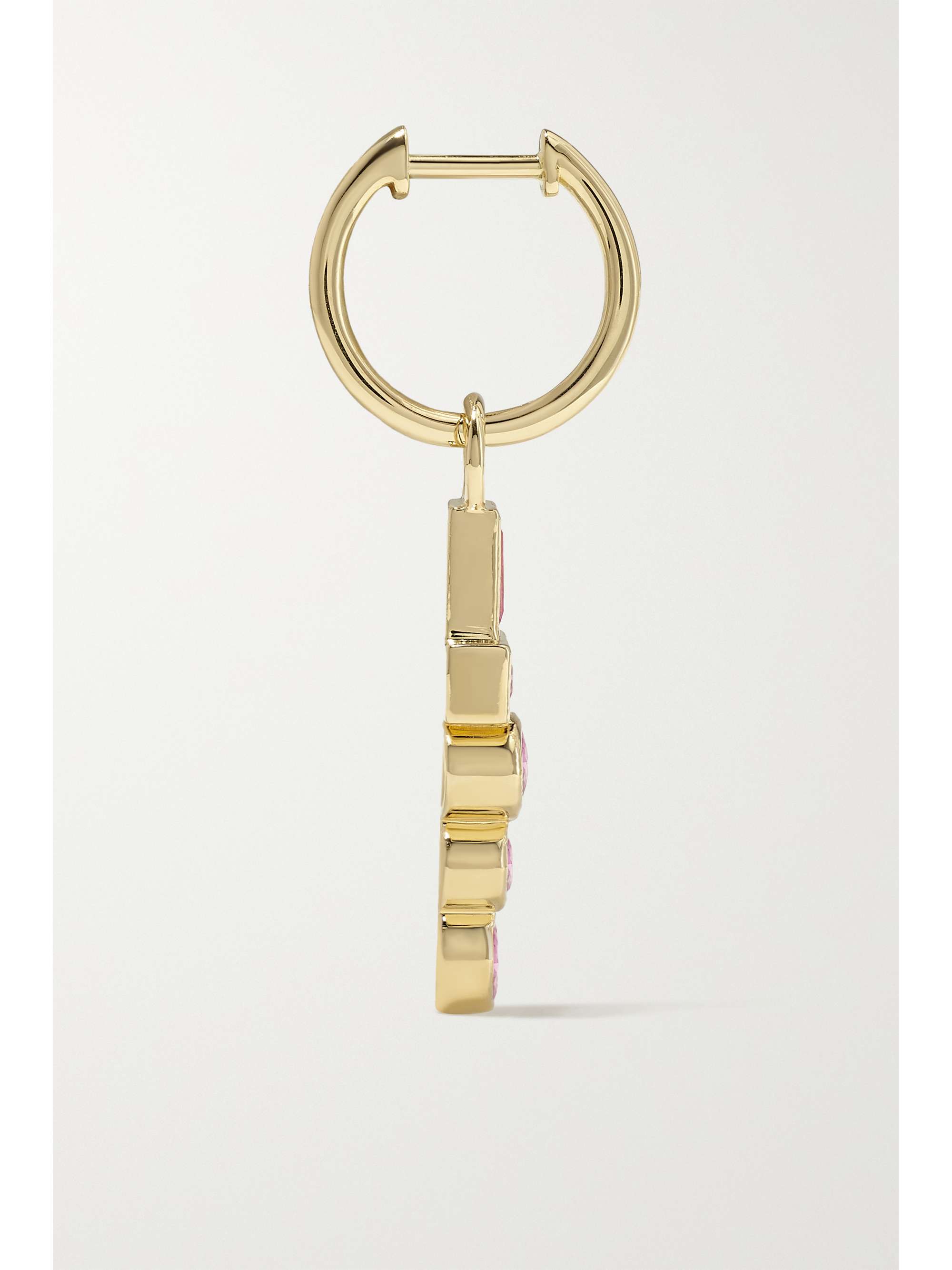 SORELLINA Totem 18-karat gold sapphire earrings