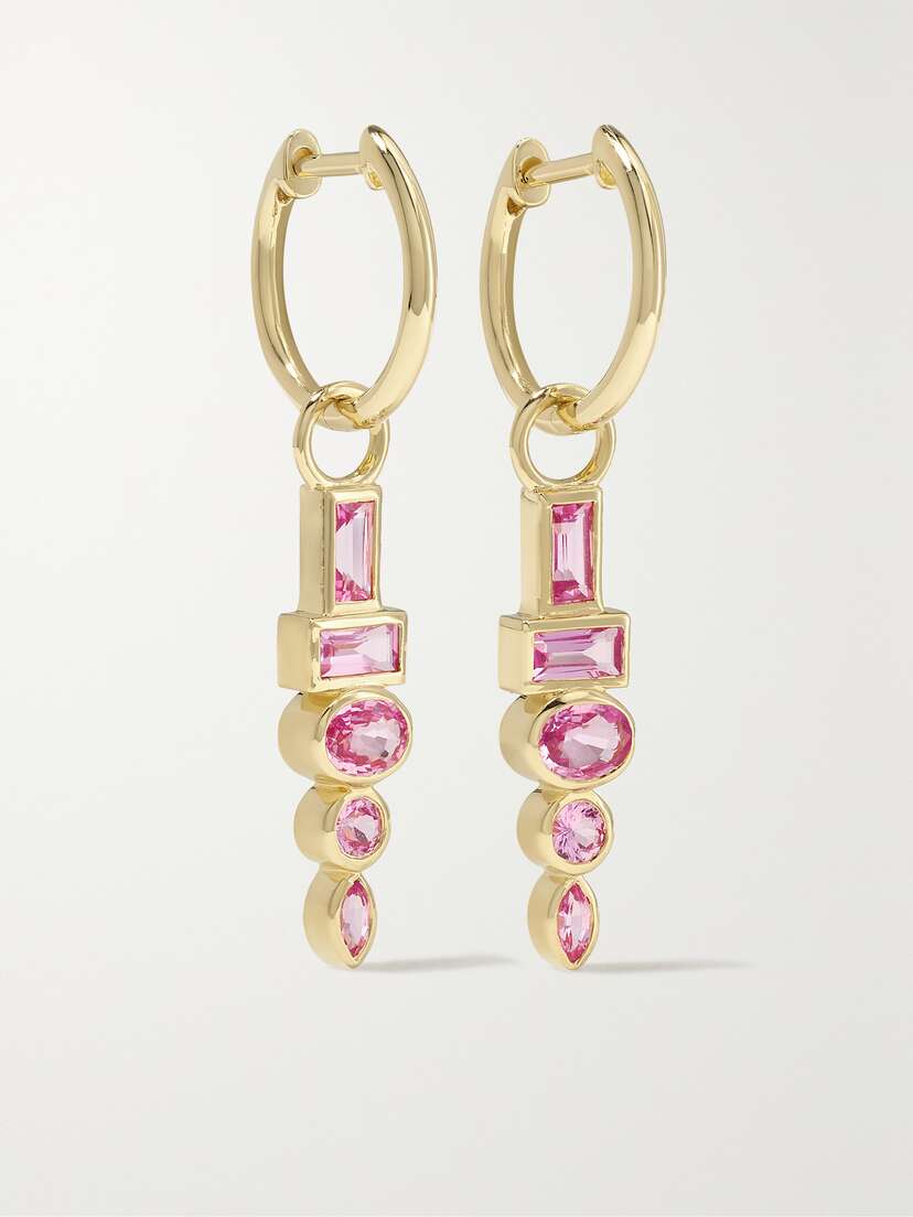 Sorellina Totem 18-karat Gold Sapphire Earrings