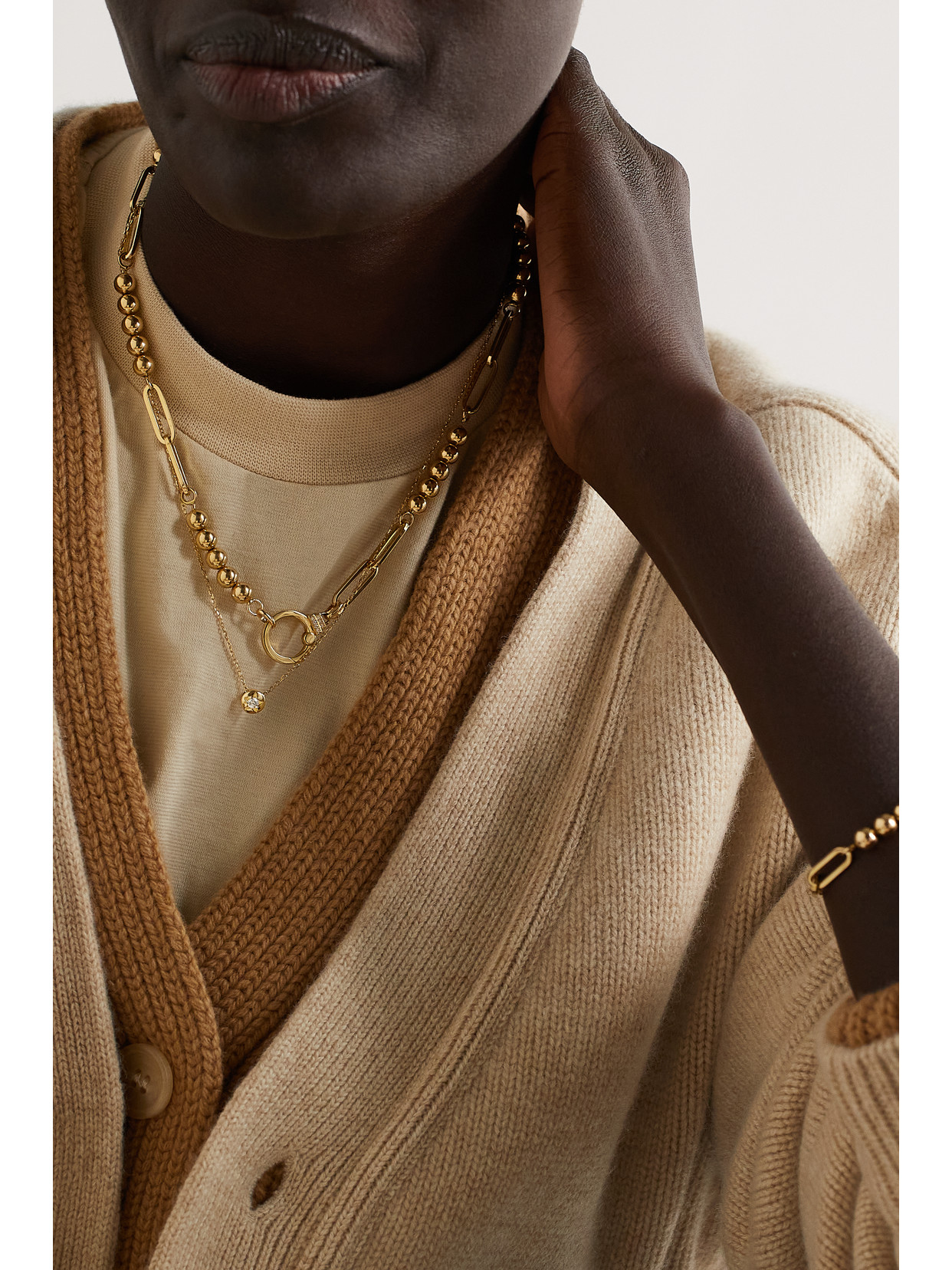 Sorellina L'impératrice Star 18-karat Gold Diamond Necklace In Gold