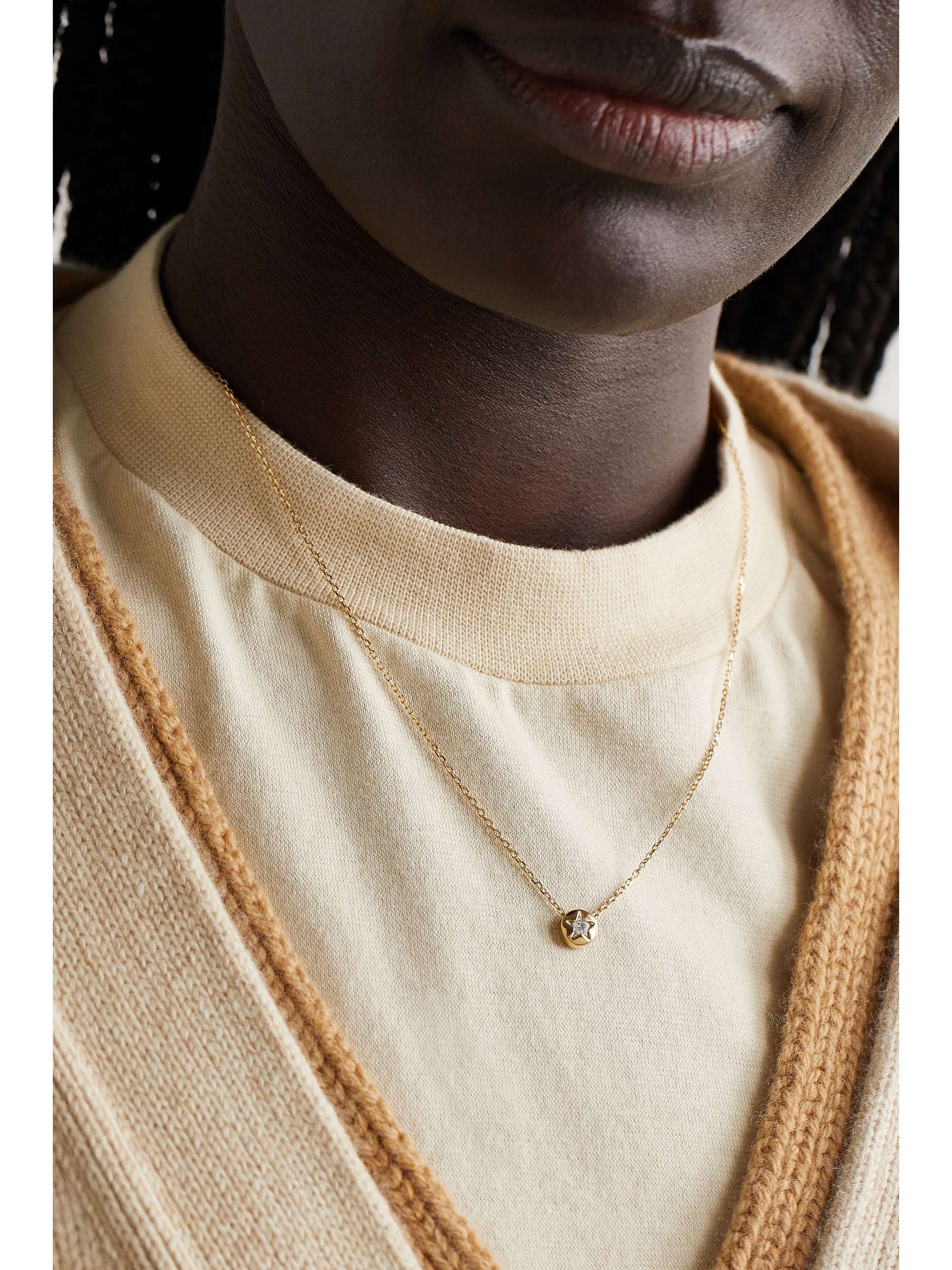 SORELLINA L'Impératrice Star 18-karat gold diamond necklace