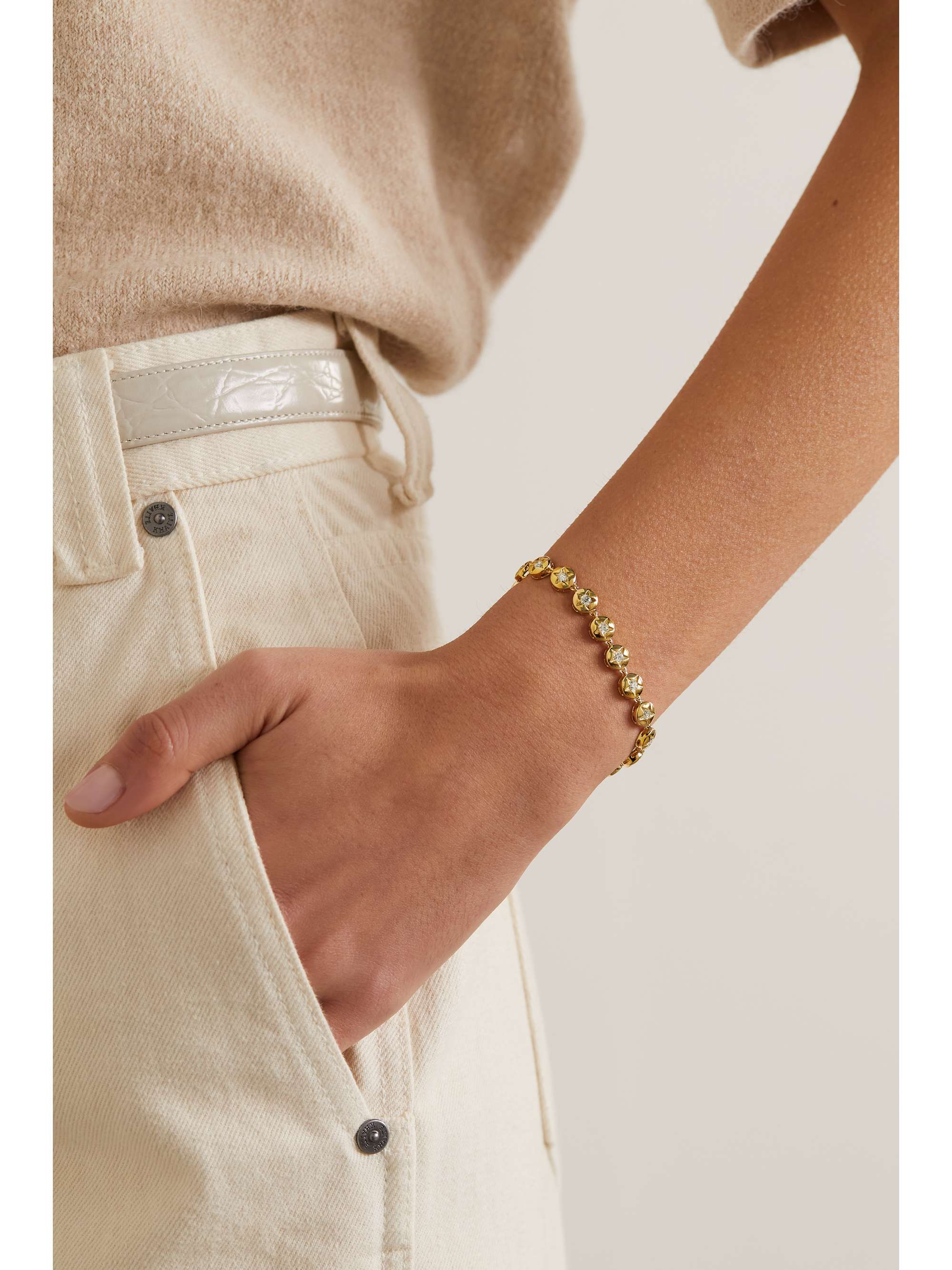 SORELLINA L'Impératrice 18-karat gold diamond bracelet
