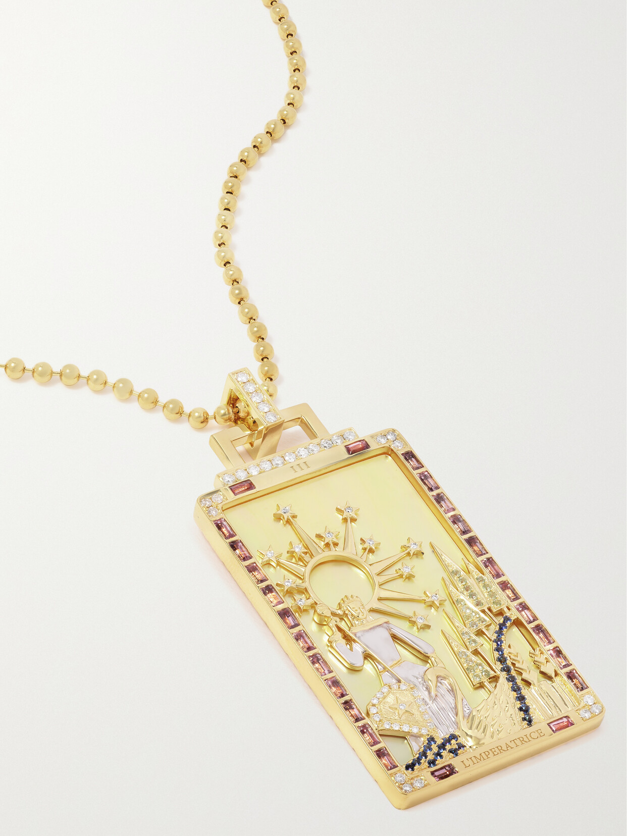 Sorellina The Empress 18-karat Gold Multi-stone Necklace