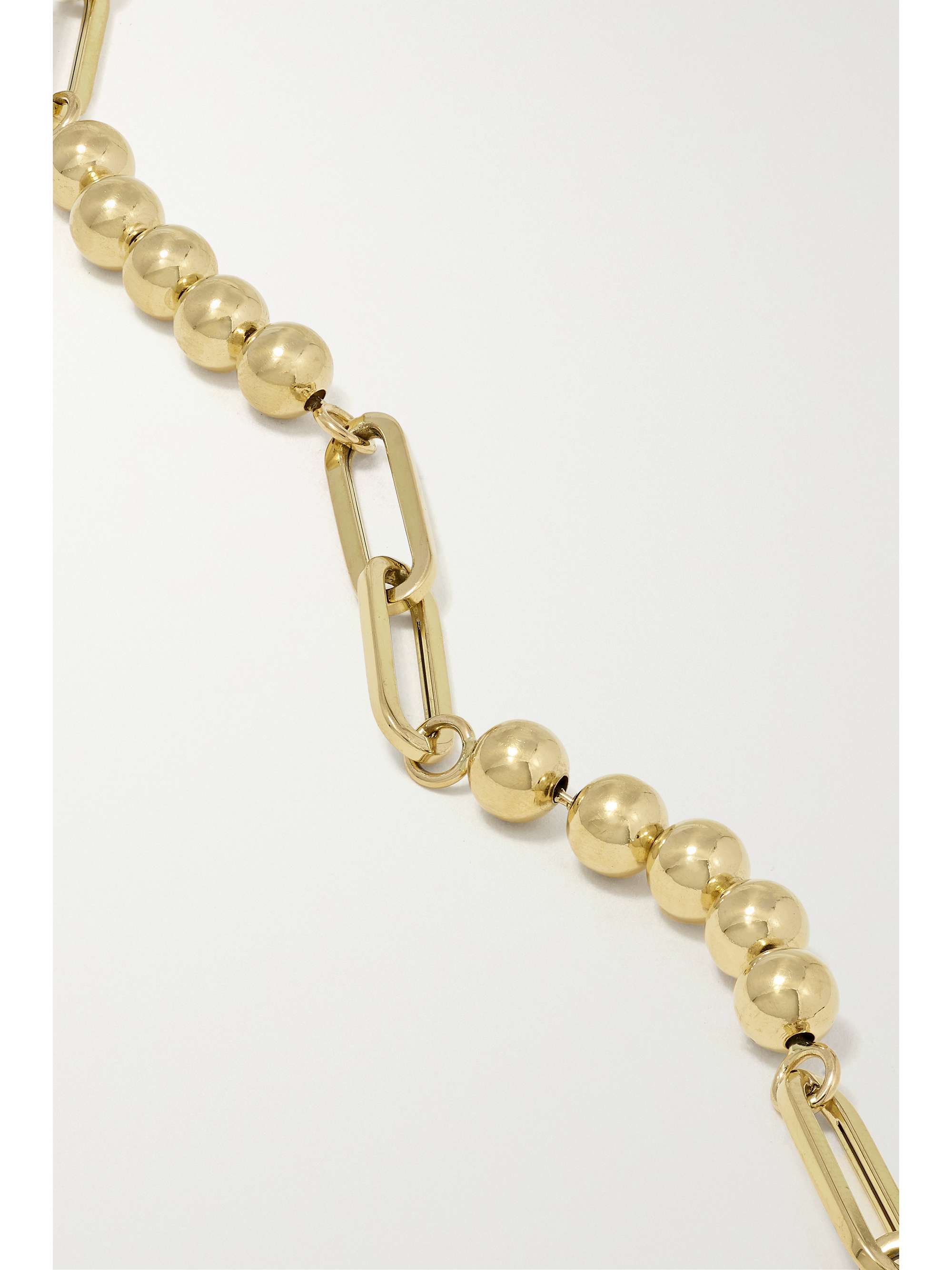 SORELLINA Paperclip 18karat gold diamond bracelet NETAPORTER