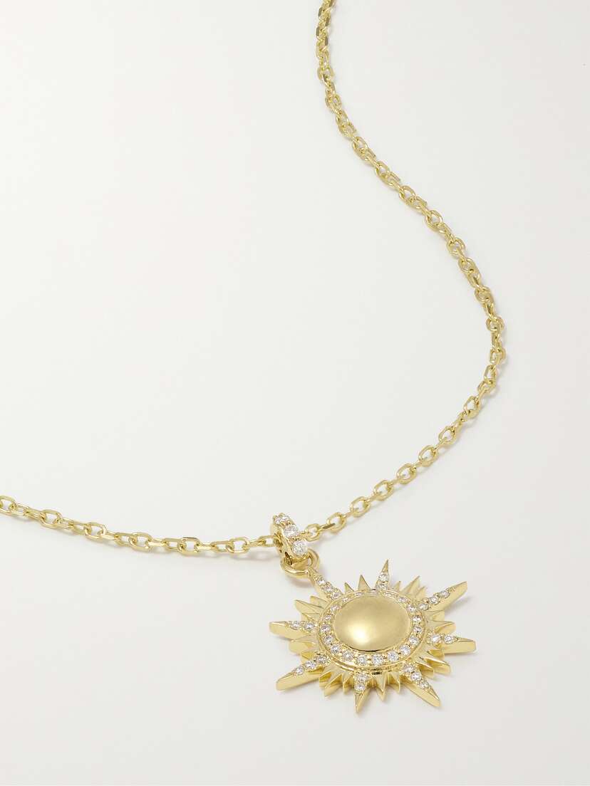 Sorellina Mini Il Sole 18-karat Gold Diamond Necklace