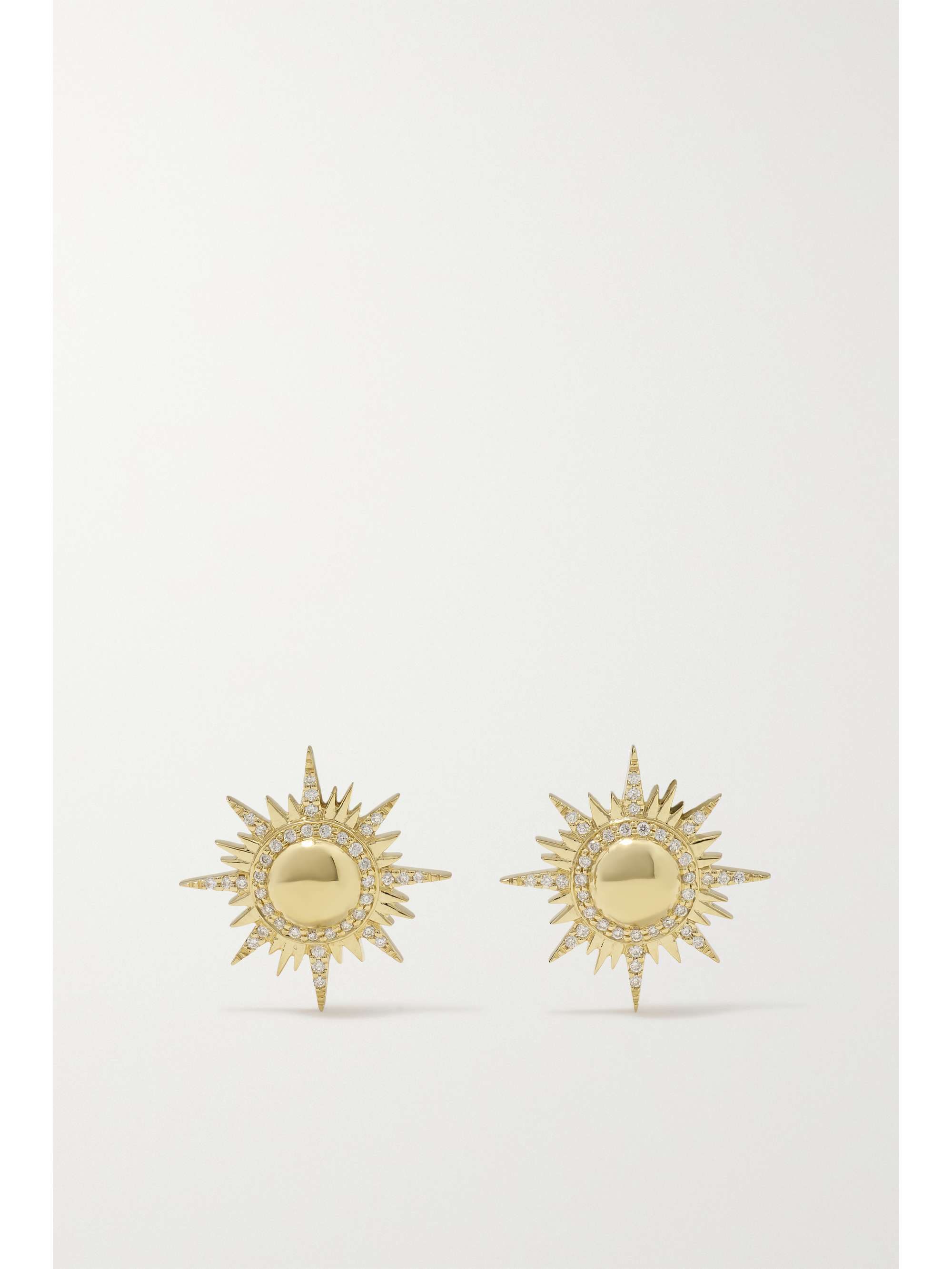 SORELLINA Il Sole 18-karat gold diamond earrings