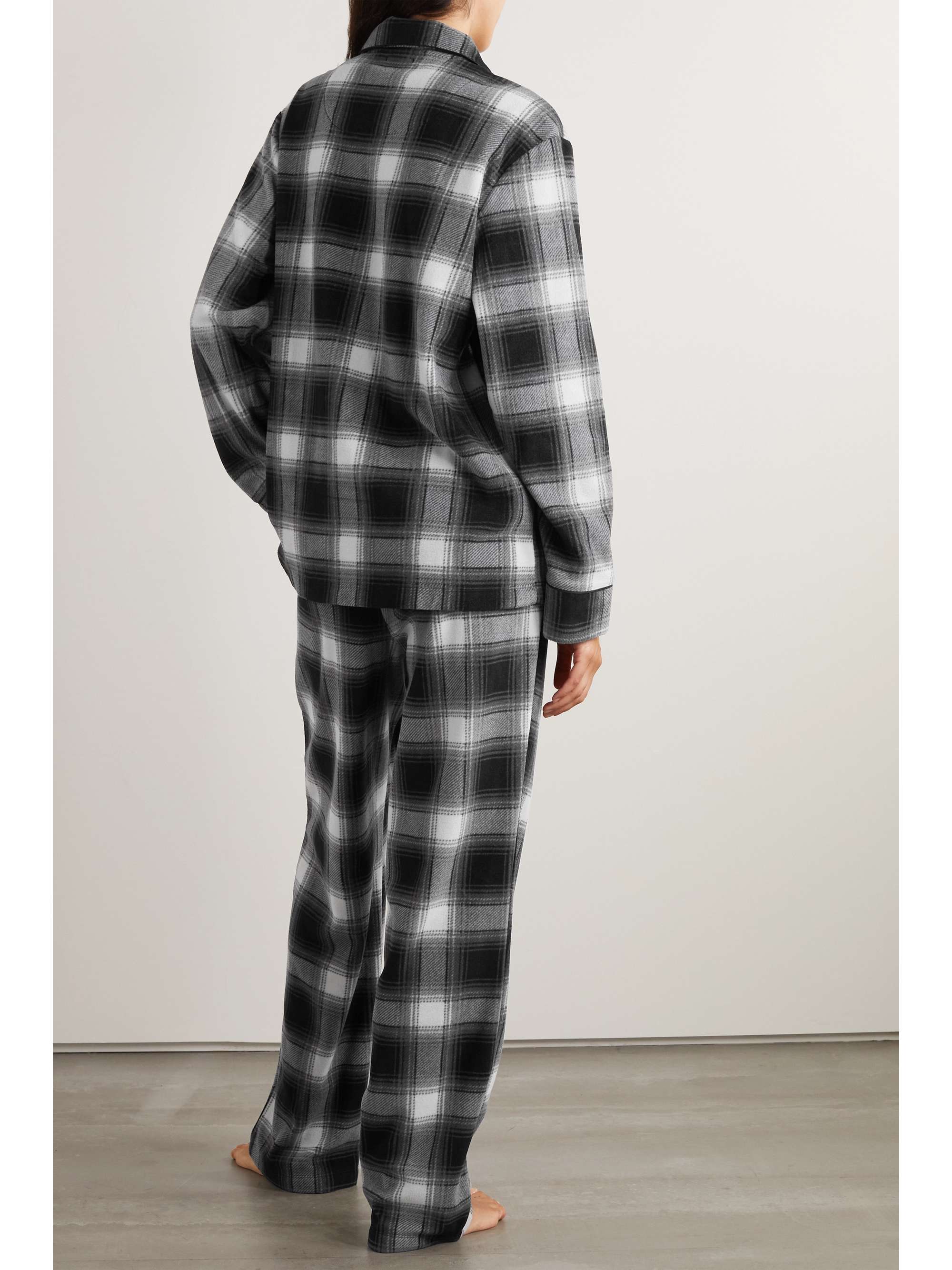 SKIMS Pyjama en polaire à carreaux