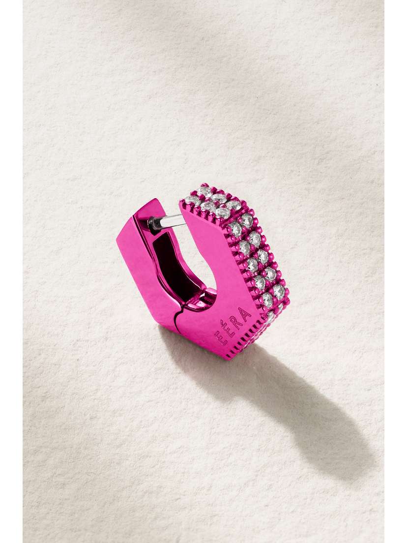 EÉRA 18-karat White Gold Diamond Single Earring