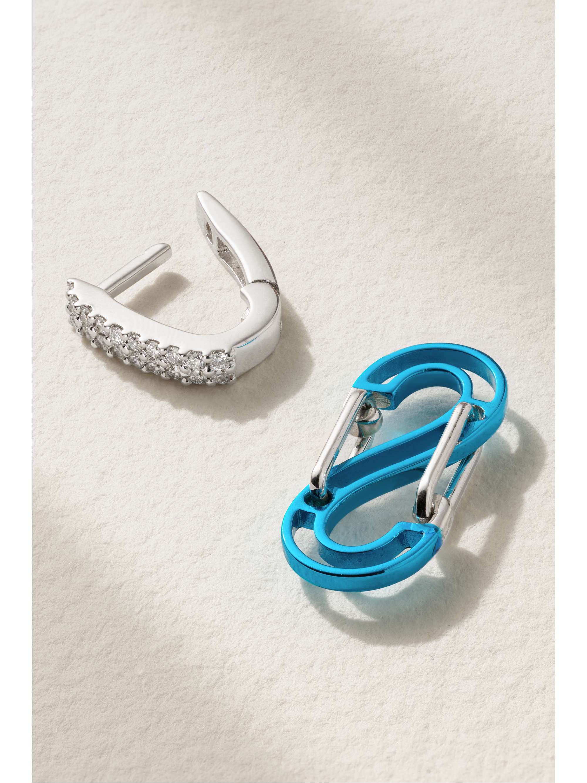 EÉRA White gold diamond single earring
