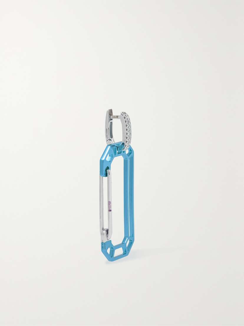 EÉRA Soul Big White Gold Diamond Single Earring