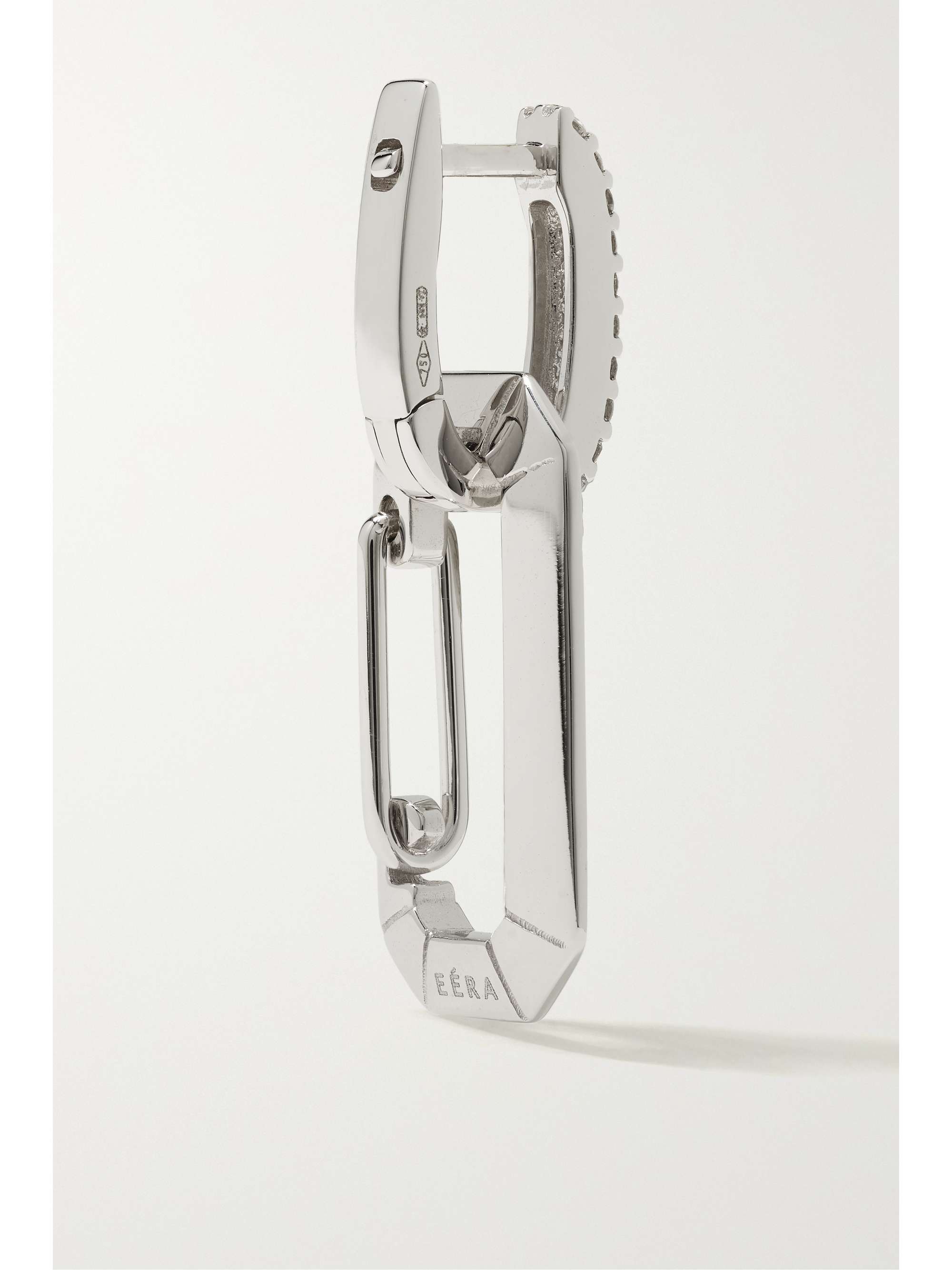 EÉRA Chiara 18-karat white gold diamond single earring