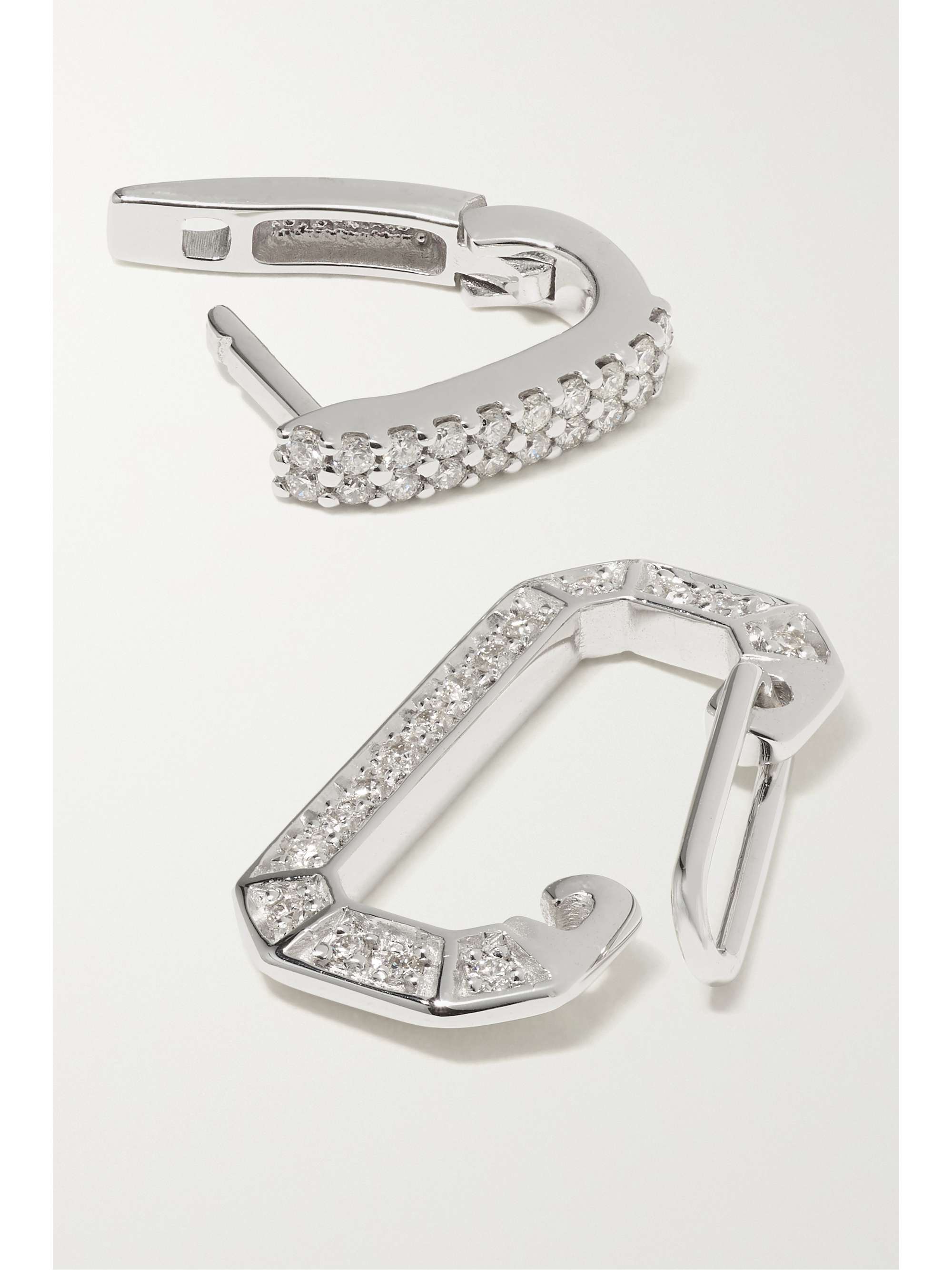 EÉRA Chiara 18-karat white gold diamond single earring