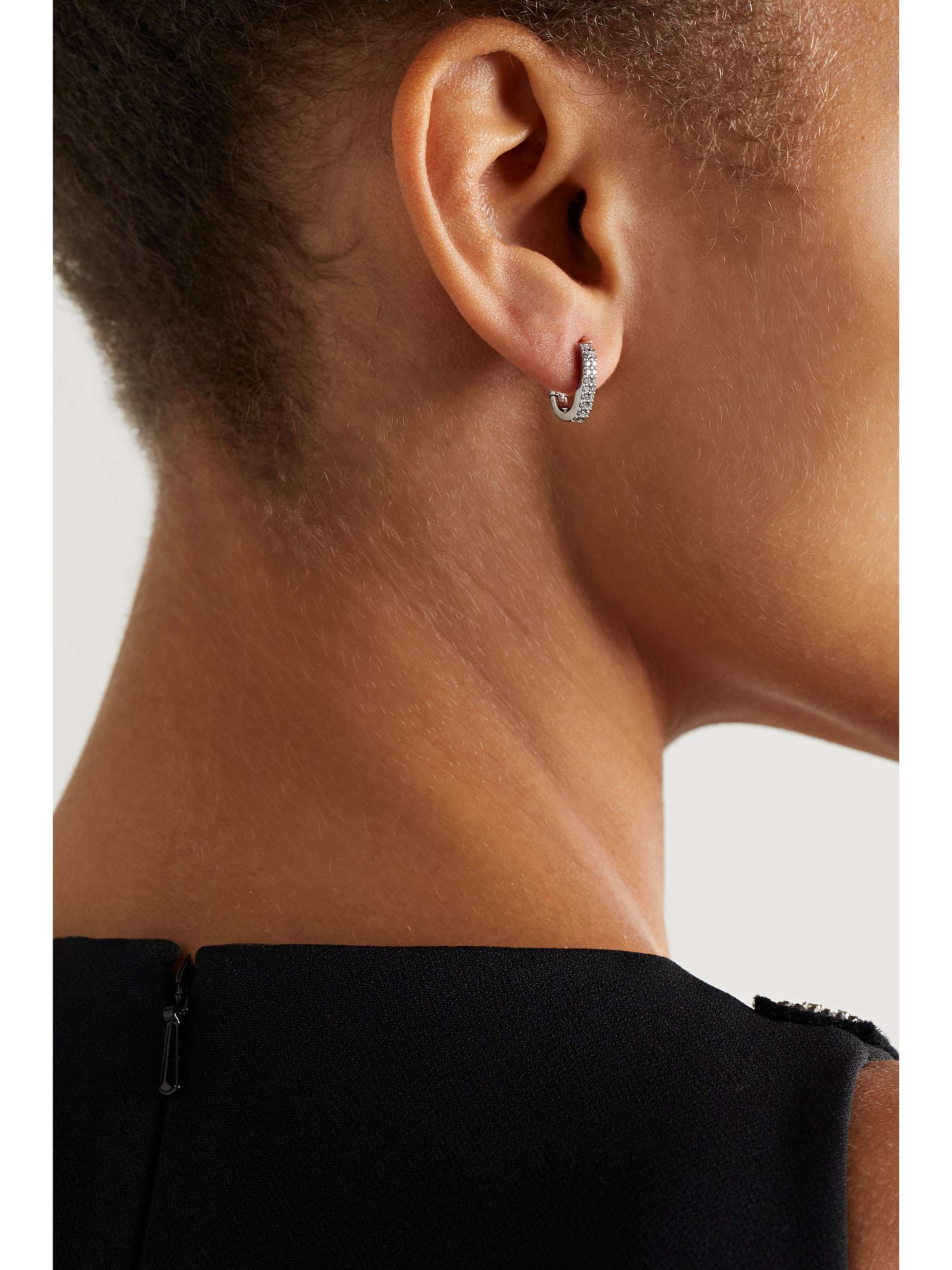 EÉRA Chiara 18-karat white gold diamond single earring