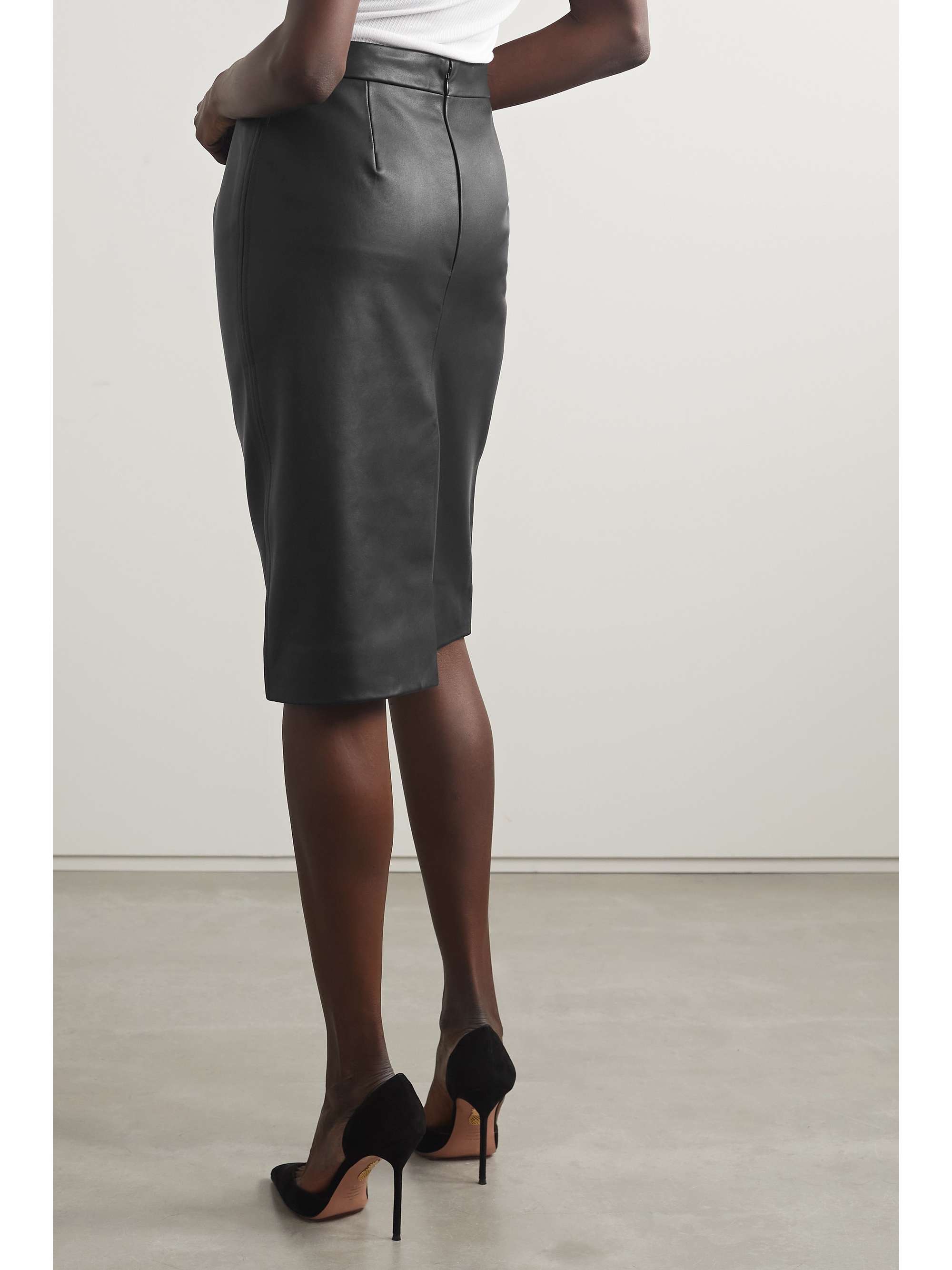 NILI LOTAN Lianna leather skirt