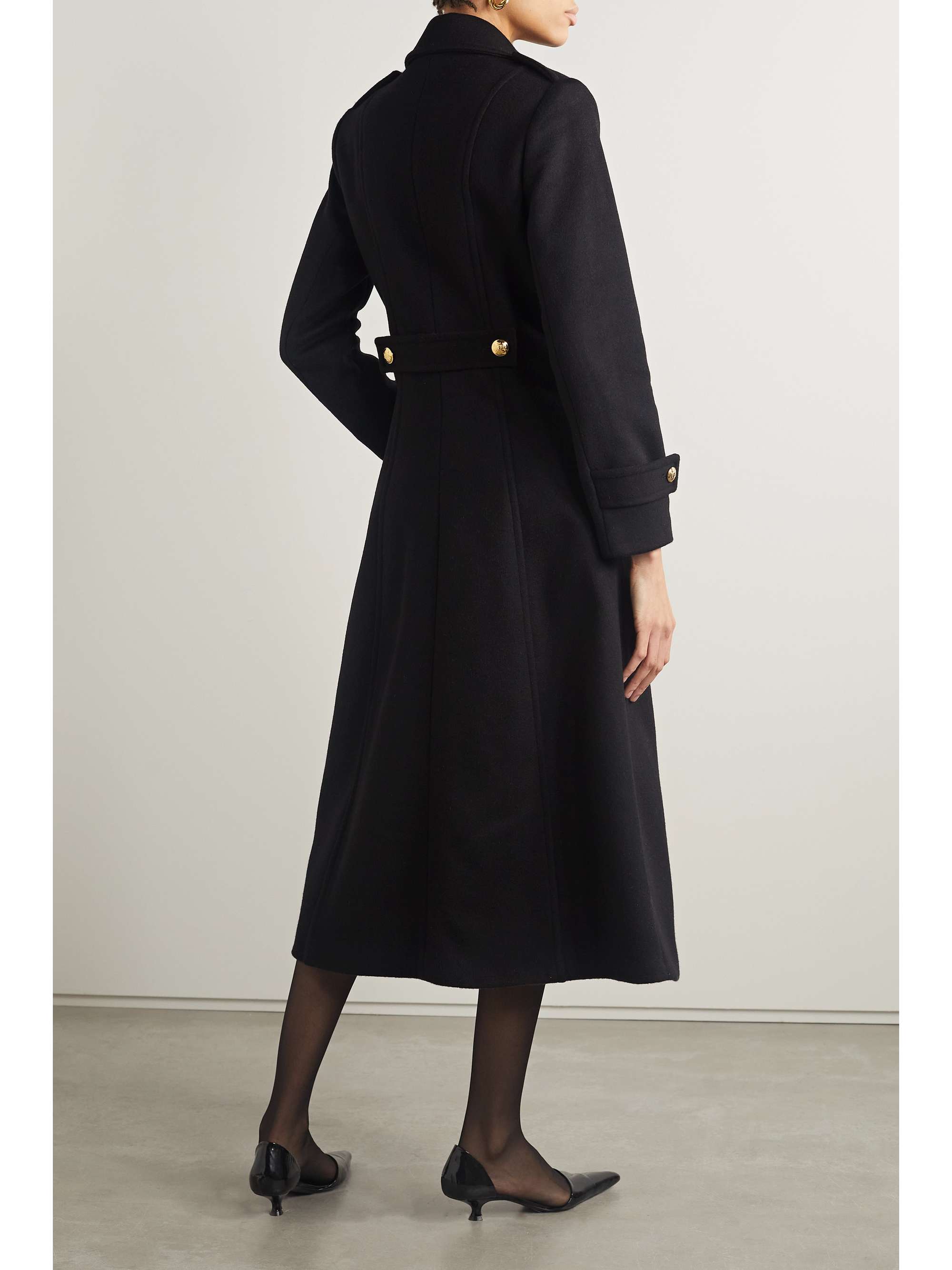 NILI LOTAN Gaston double-breasted wool-felt coat