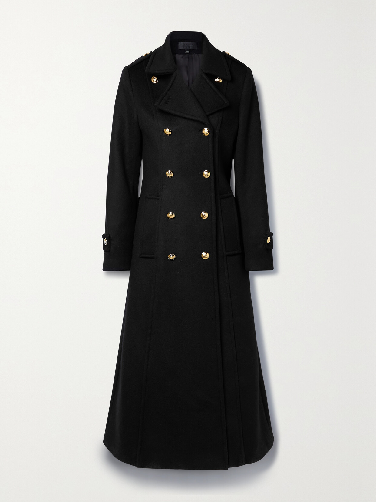 Nili Lotan - Gaston Double-breasted Wool-felt Coat - Black