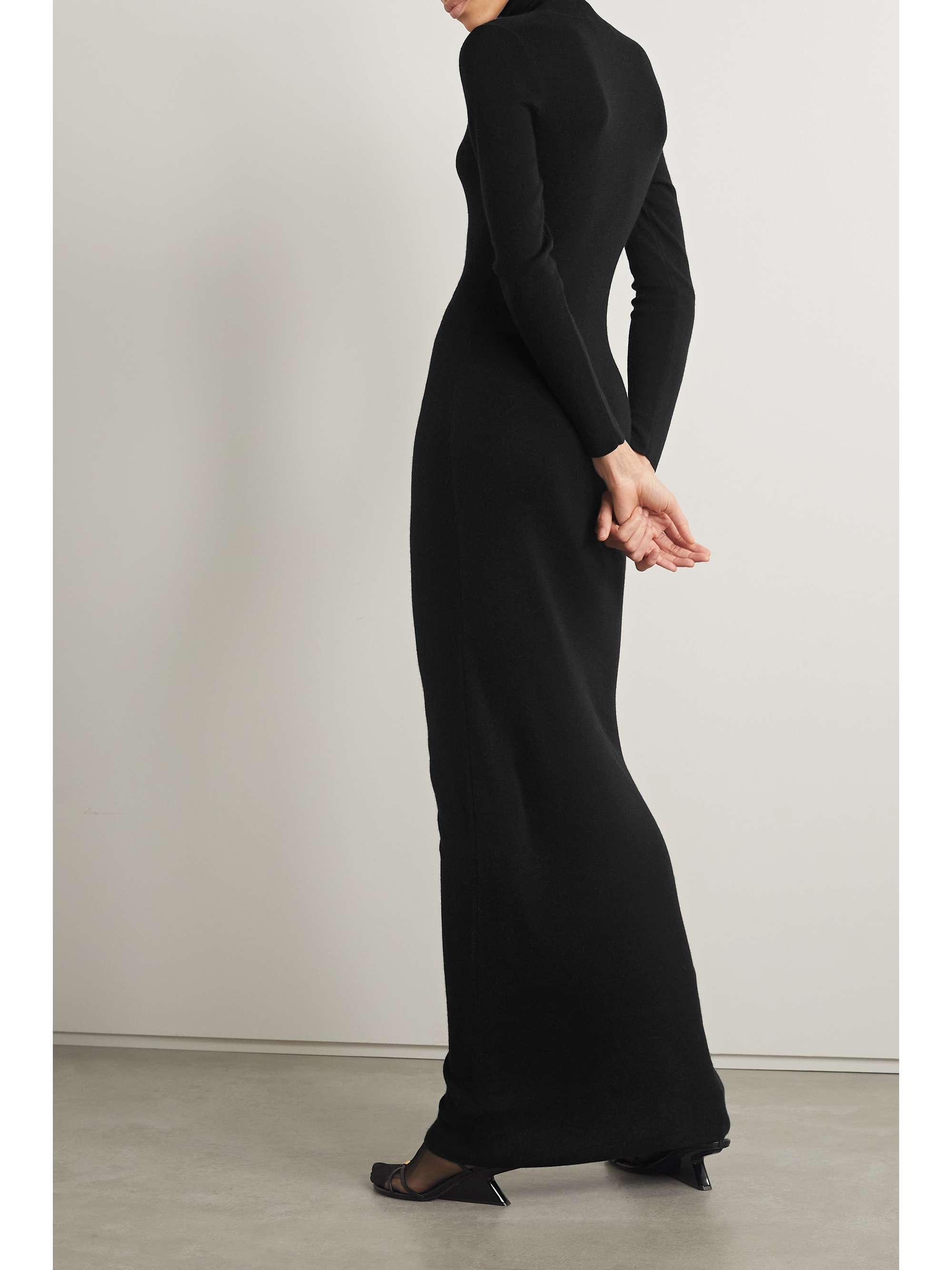 NILI LOTAN Jo merino wool and cashmere-blend turtleneck maxi dress