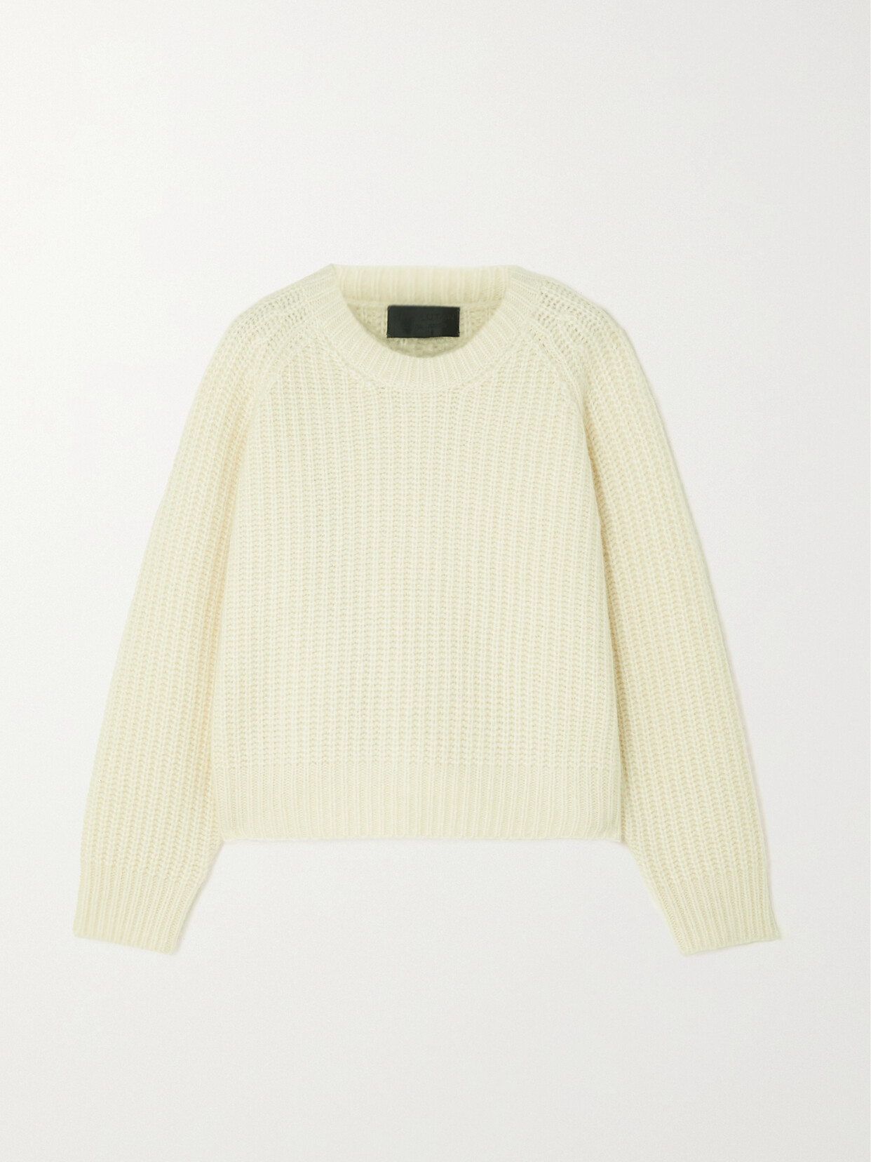 Nili Lotan - Duffy Ribbed Cashmere And Silk-blend Sweater - Ivory