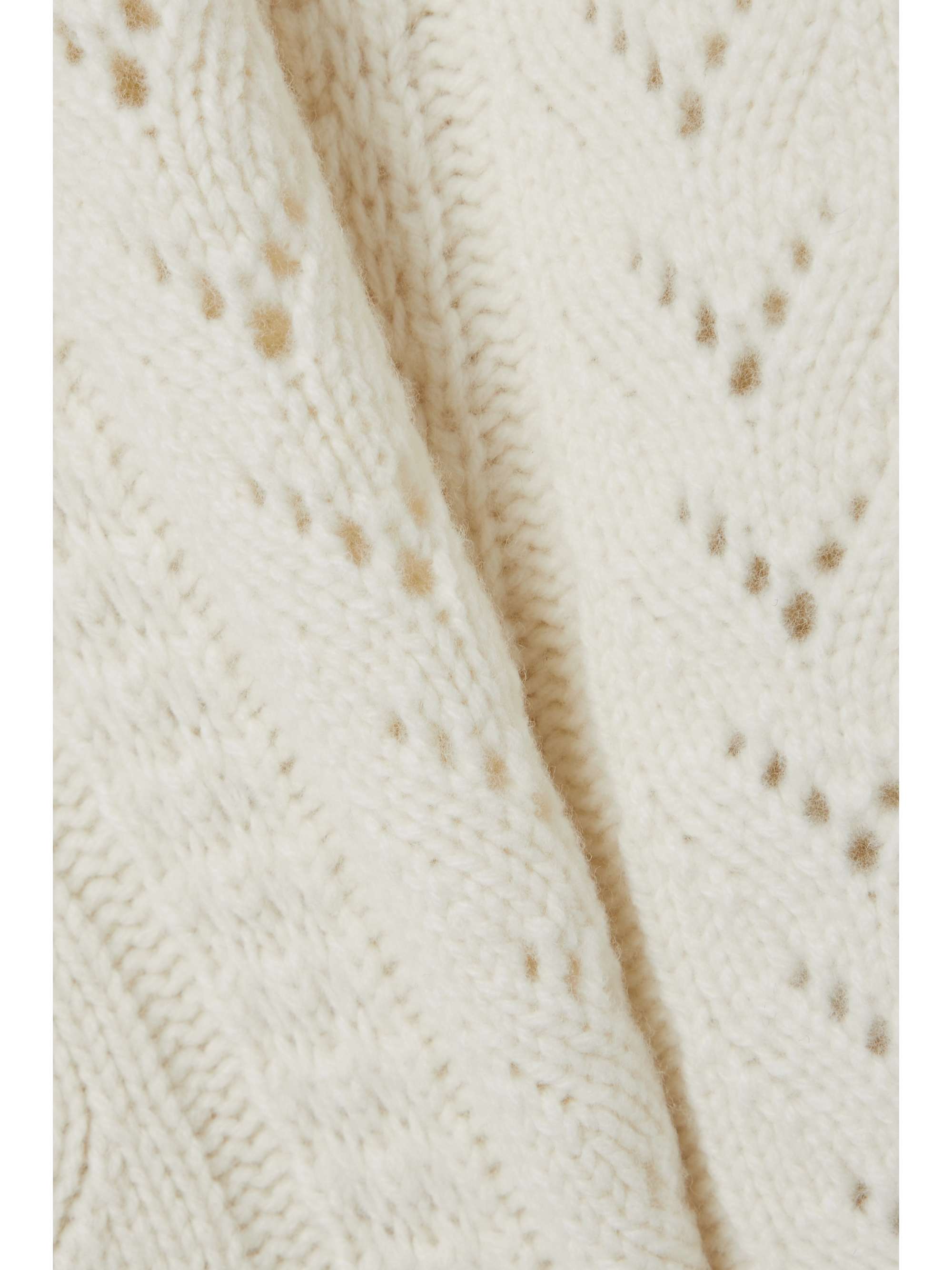 NILI LOTAN Artemis pointelle-knit wool sweater