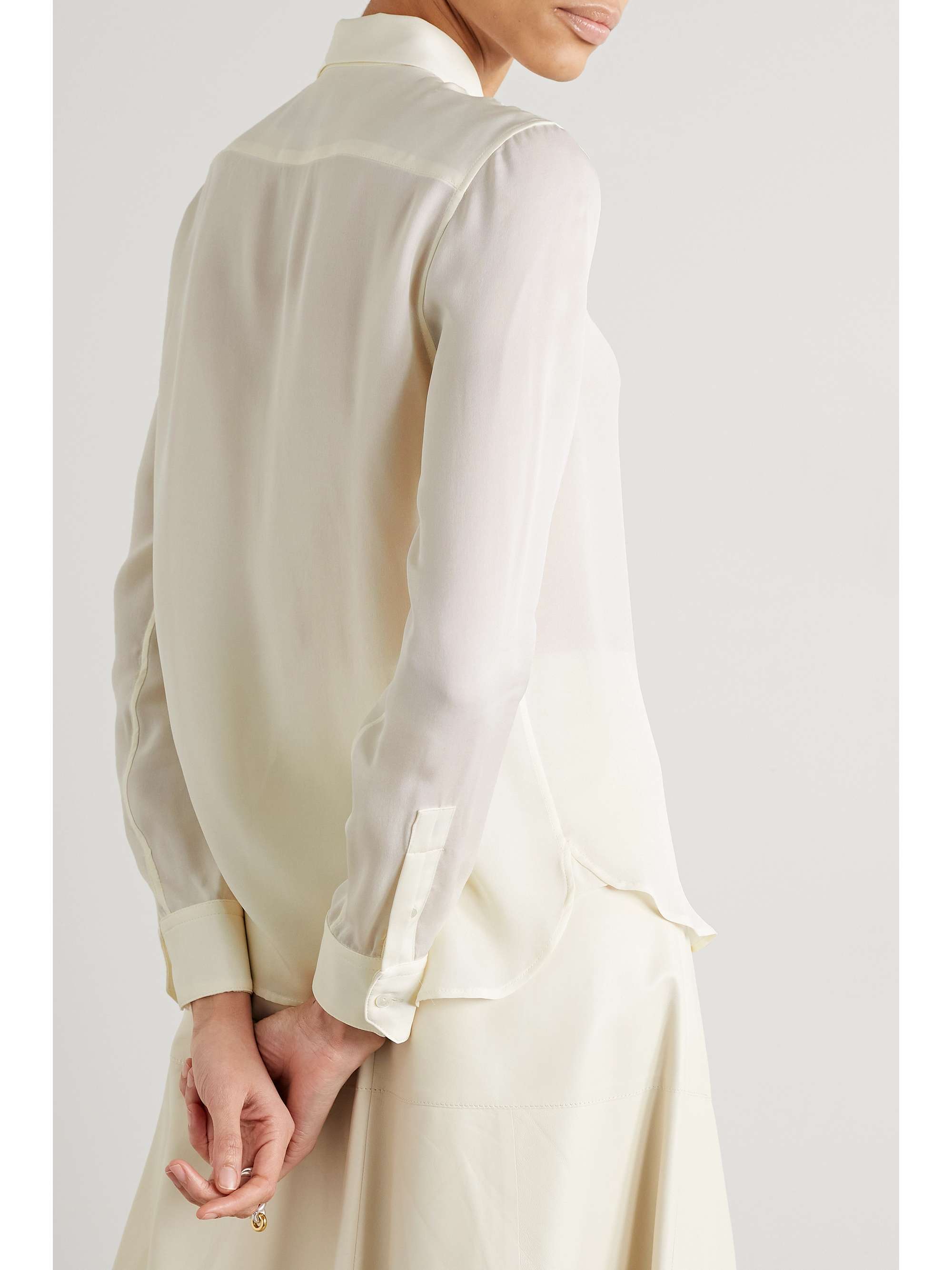 NILI LOTAN Gaia silk-chiffon shirt