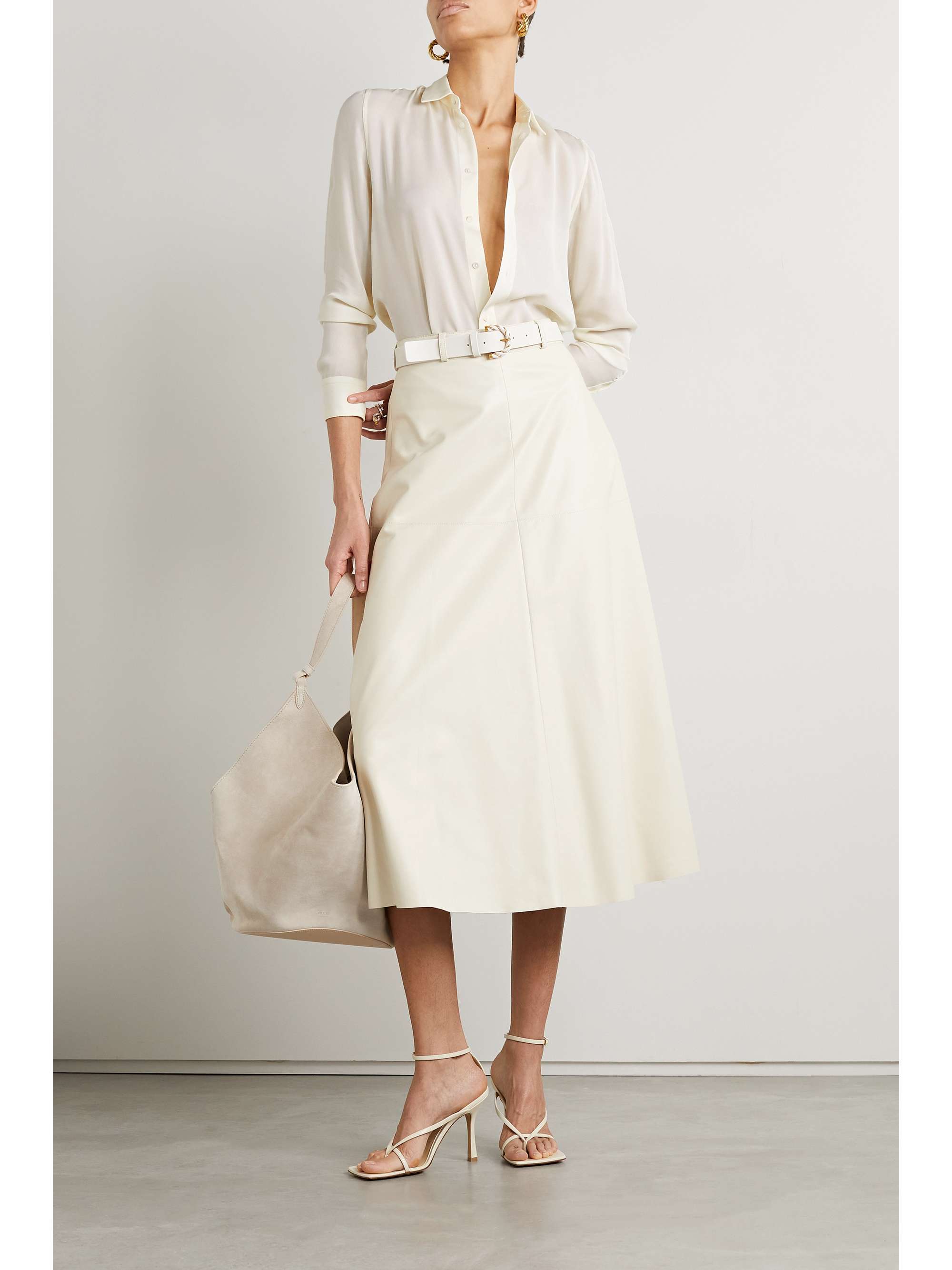 NILI LOTAN Gaia silk-chiffon shirt