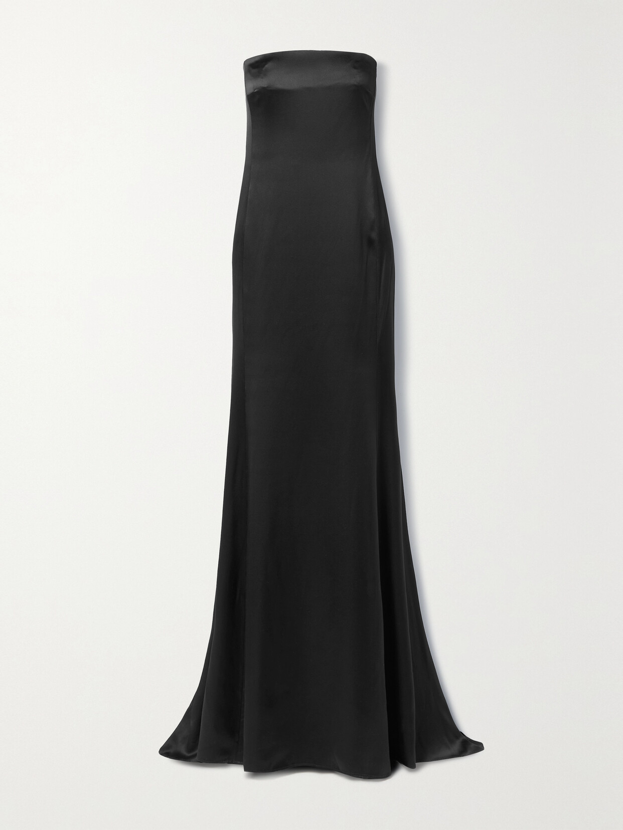 Nili Lotan - Esmee Strapless Silk-satin Gown - Black