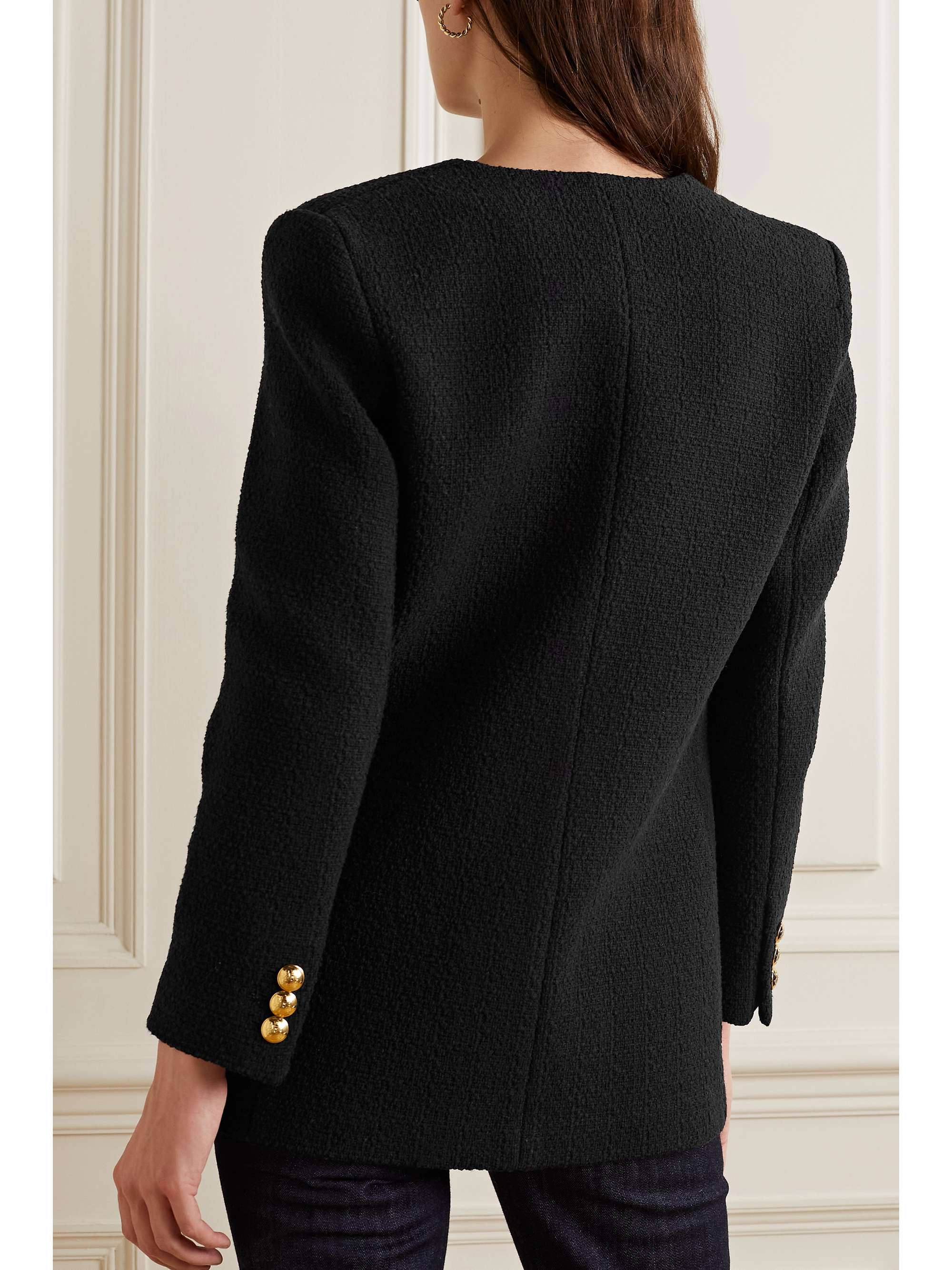 NILI LOTAN Gabrielle cotton-blend bouclé jacket