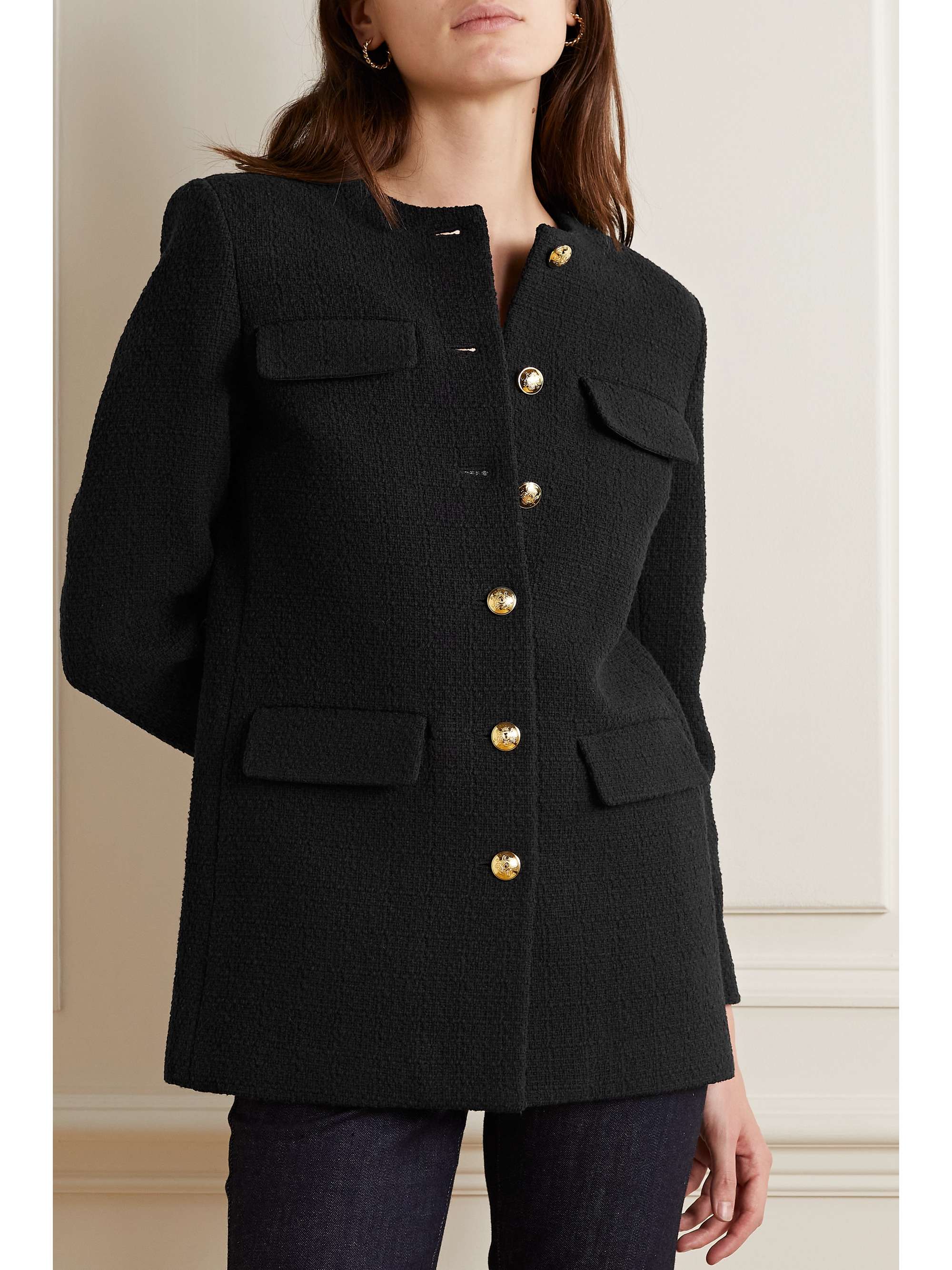 NILI LOTAN Gabrielle cotton-blend bouclé jacket