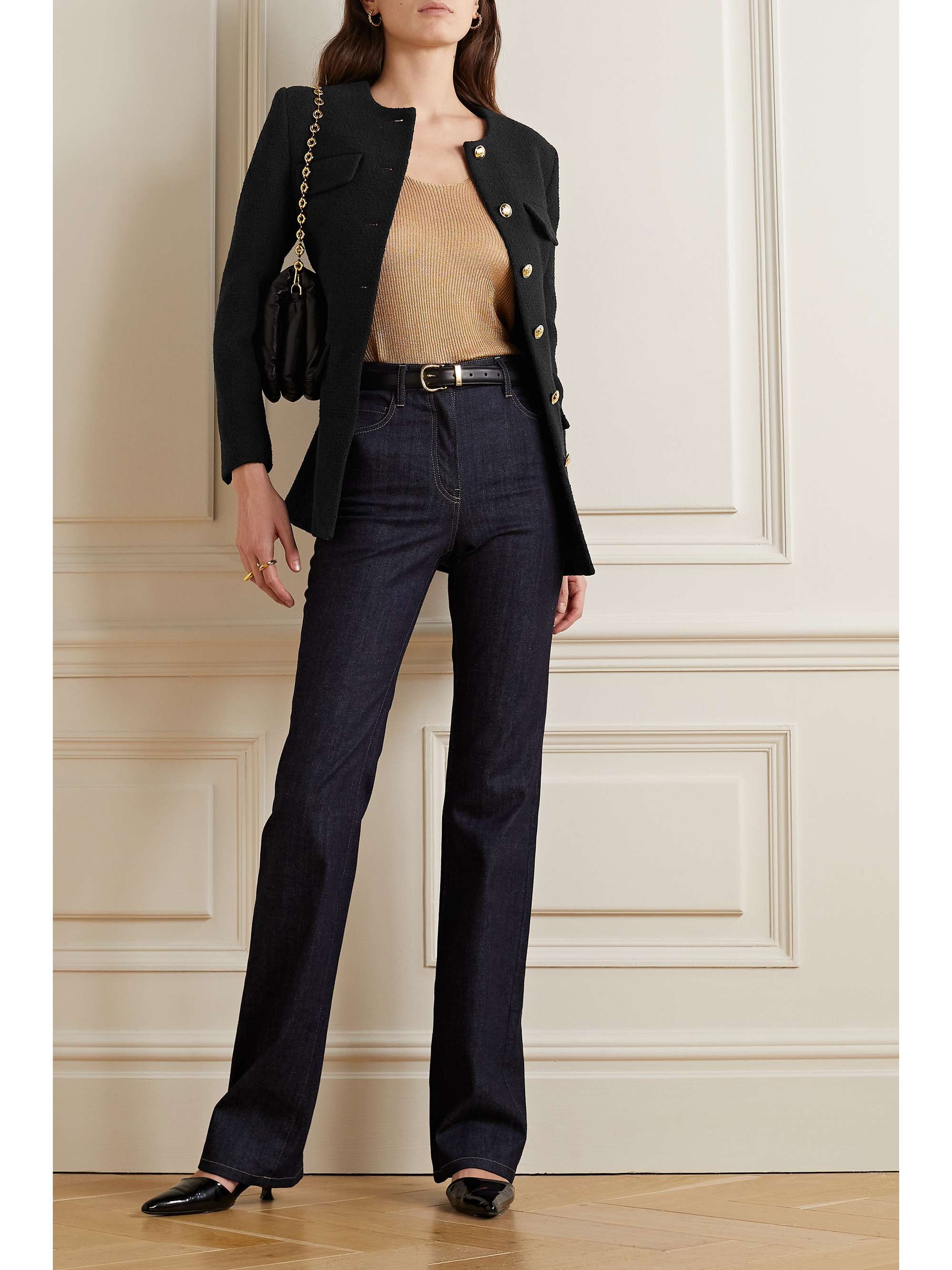 NILI LOTAN Gabrielle cotton-blend bouclé jacket