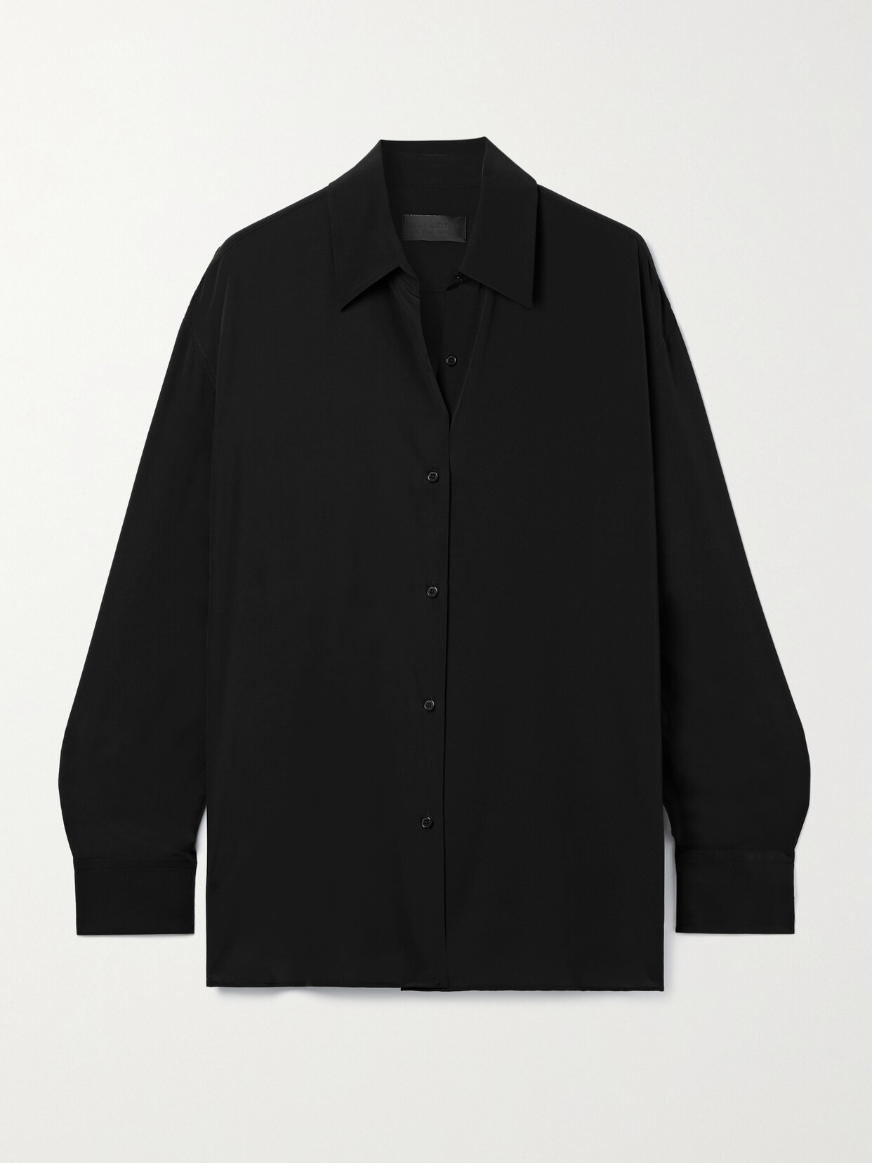 Nili Lotan - Julien Silk Crepe De Chine Shirt - Black