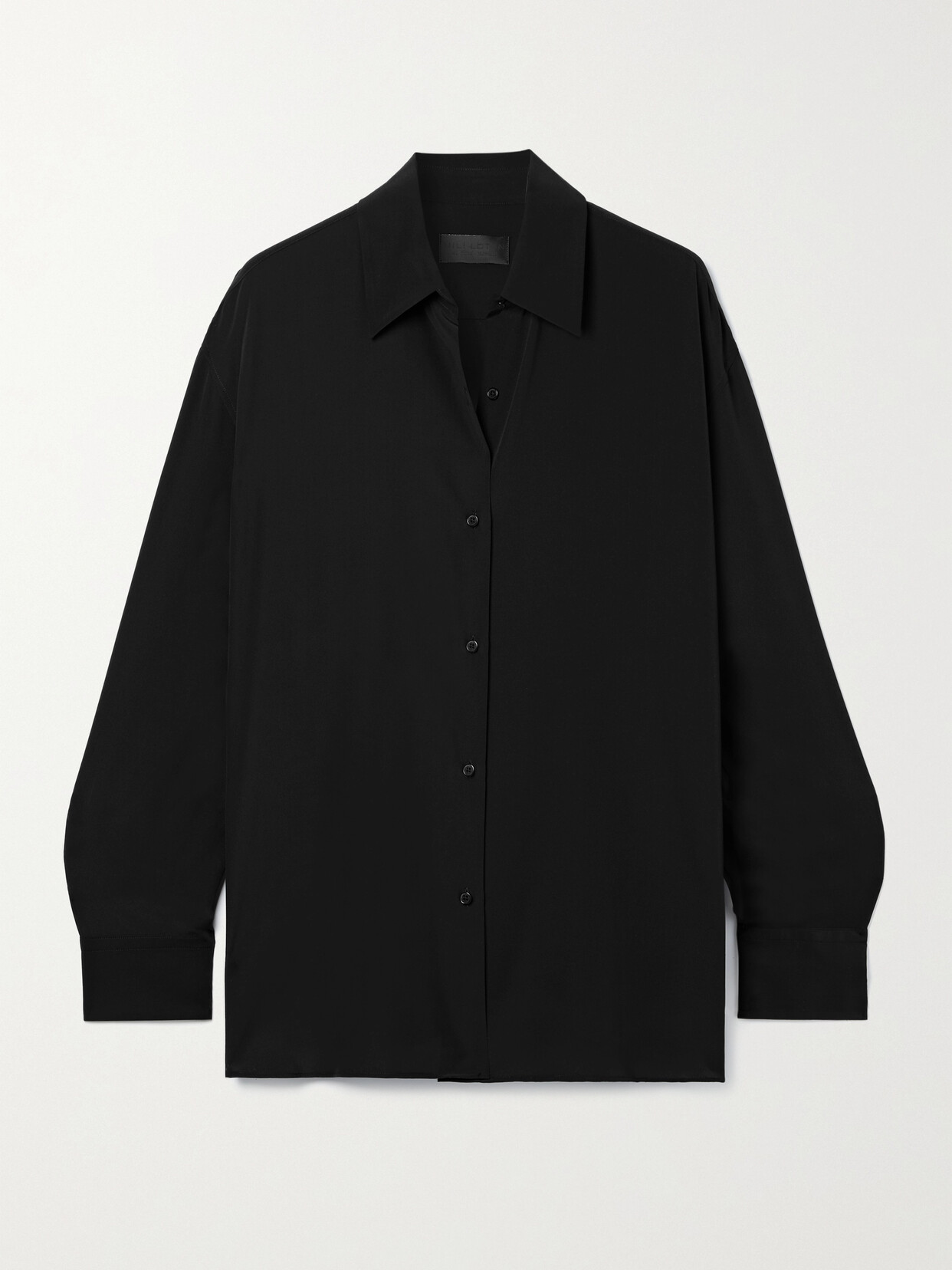 Nili Lotan - Julien Silk Crepe De Chine Shirt - Black