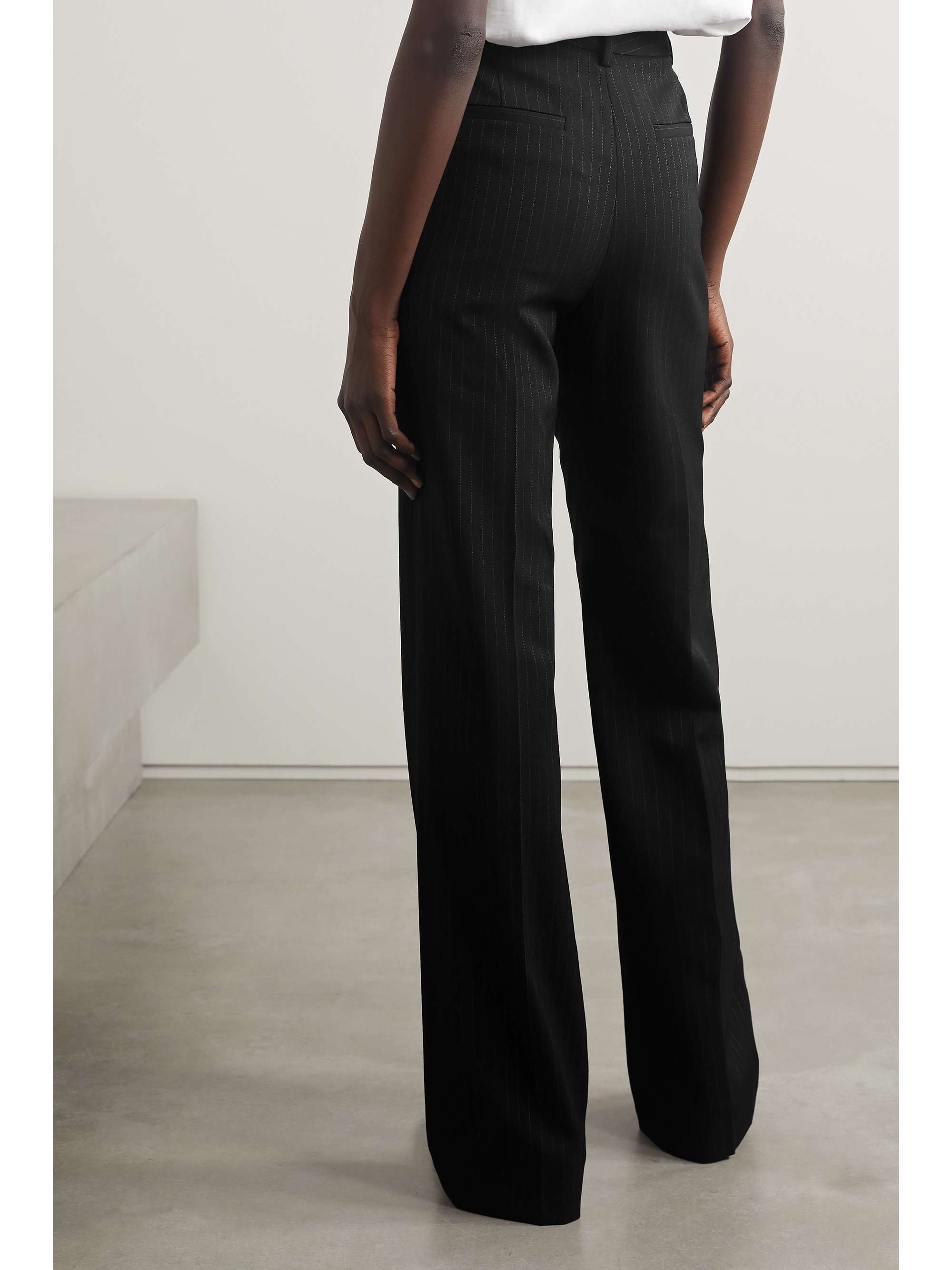 NILI LOTAN Corette pinstriped twill straight-leg pants