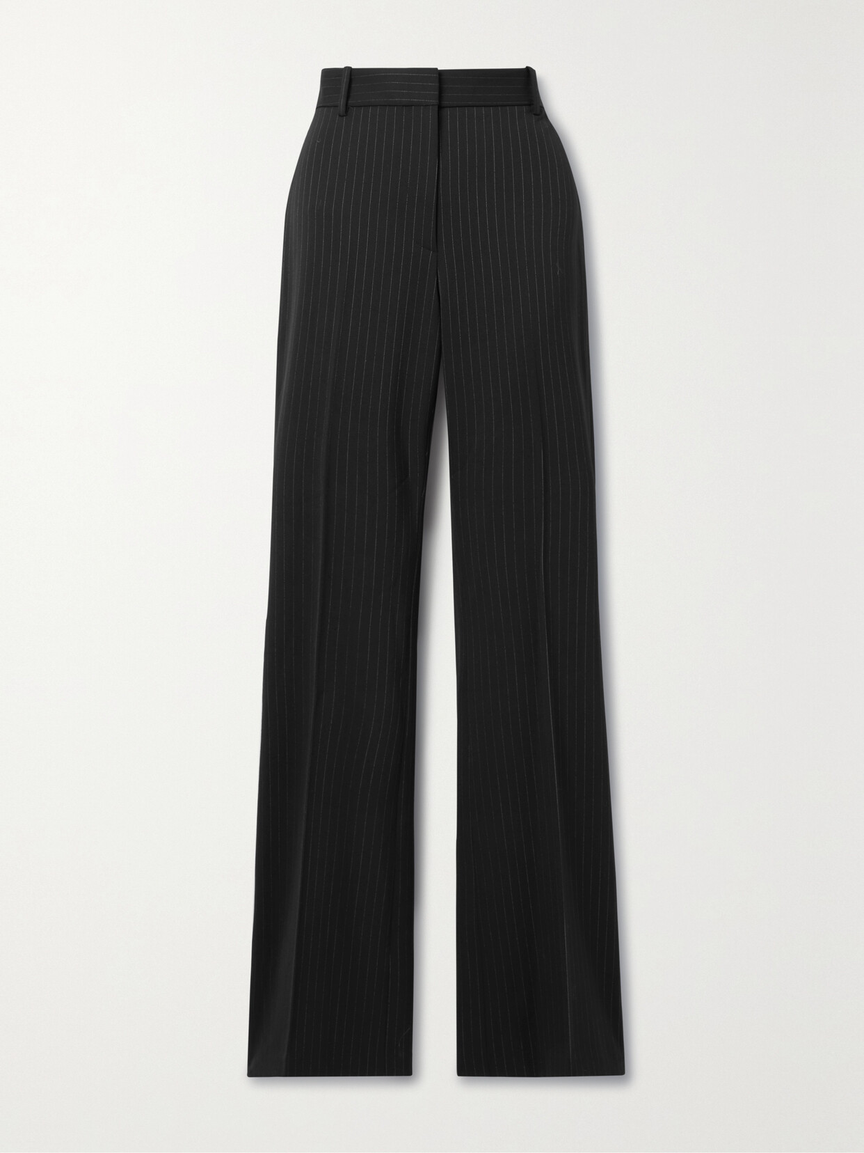 Nili Lotan - Corette Pinstriped Twill Straight-leg Pants - Black