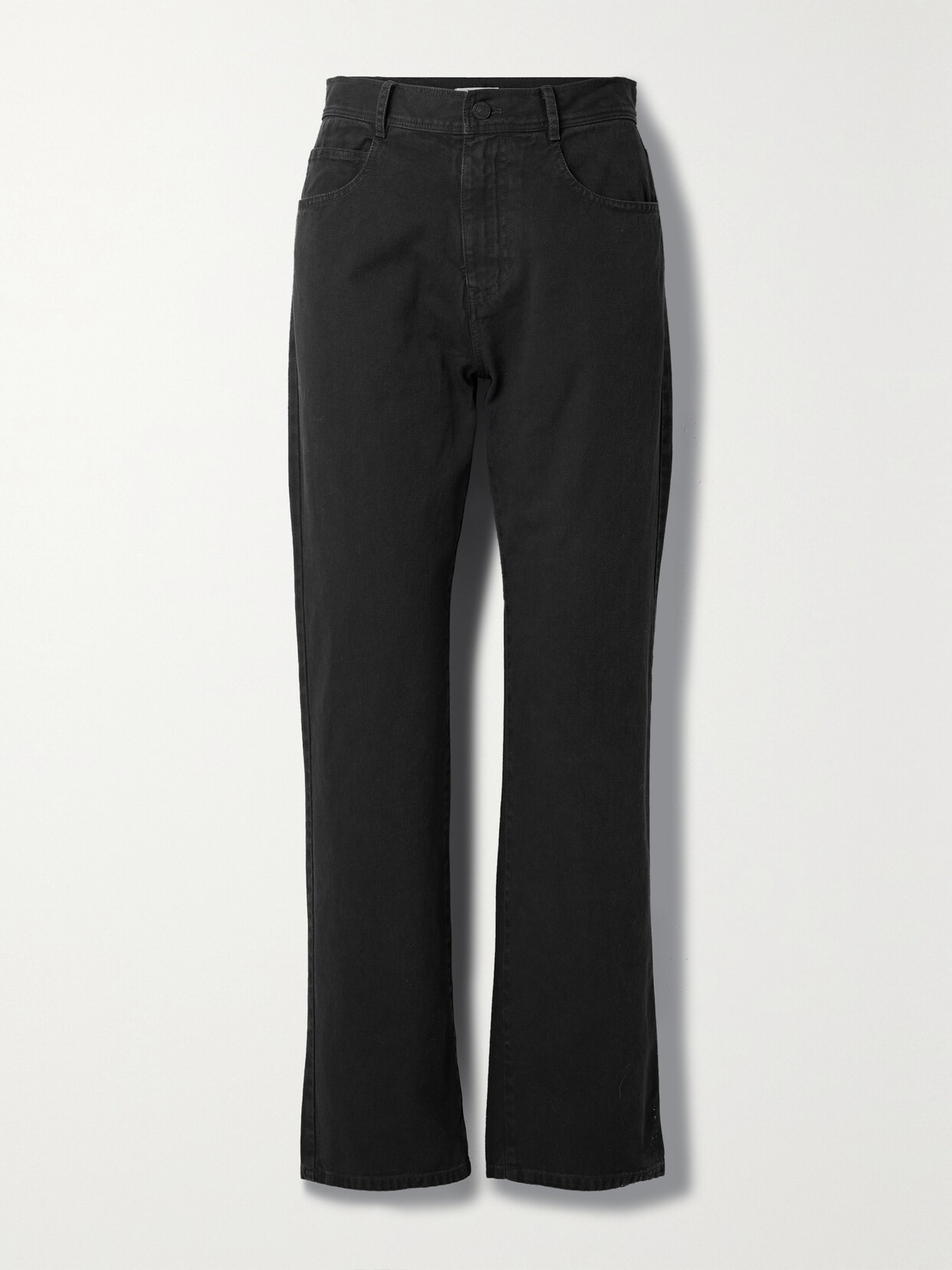 Nili Lotan - Smith Cotton-twill Straight-leg Pants - Black