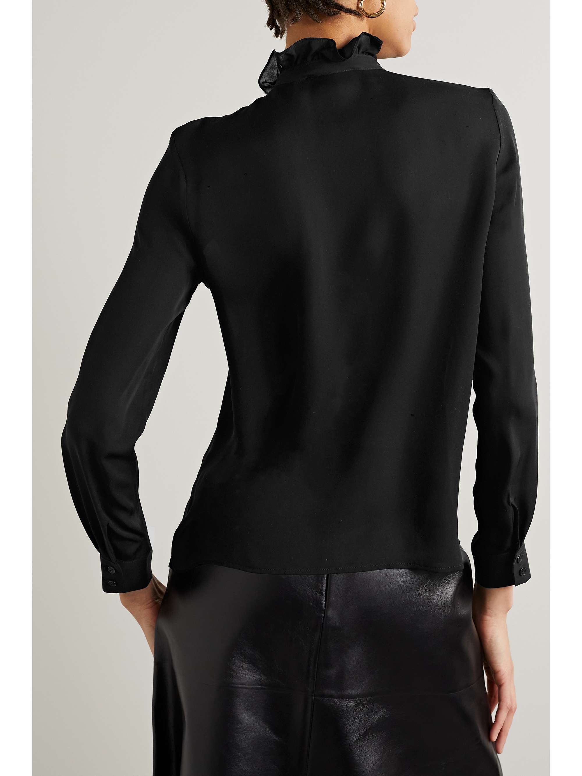 NILI LOTAN Lily ruffled silk blouse