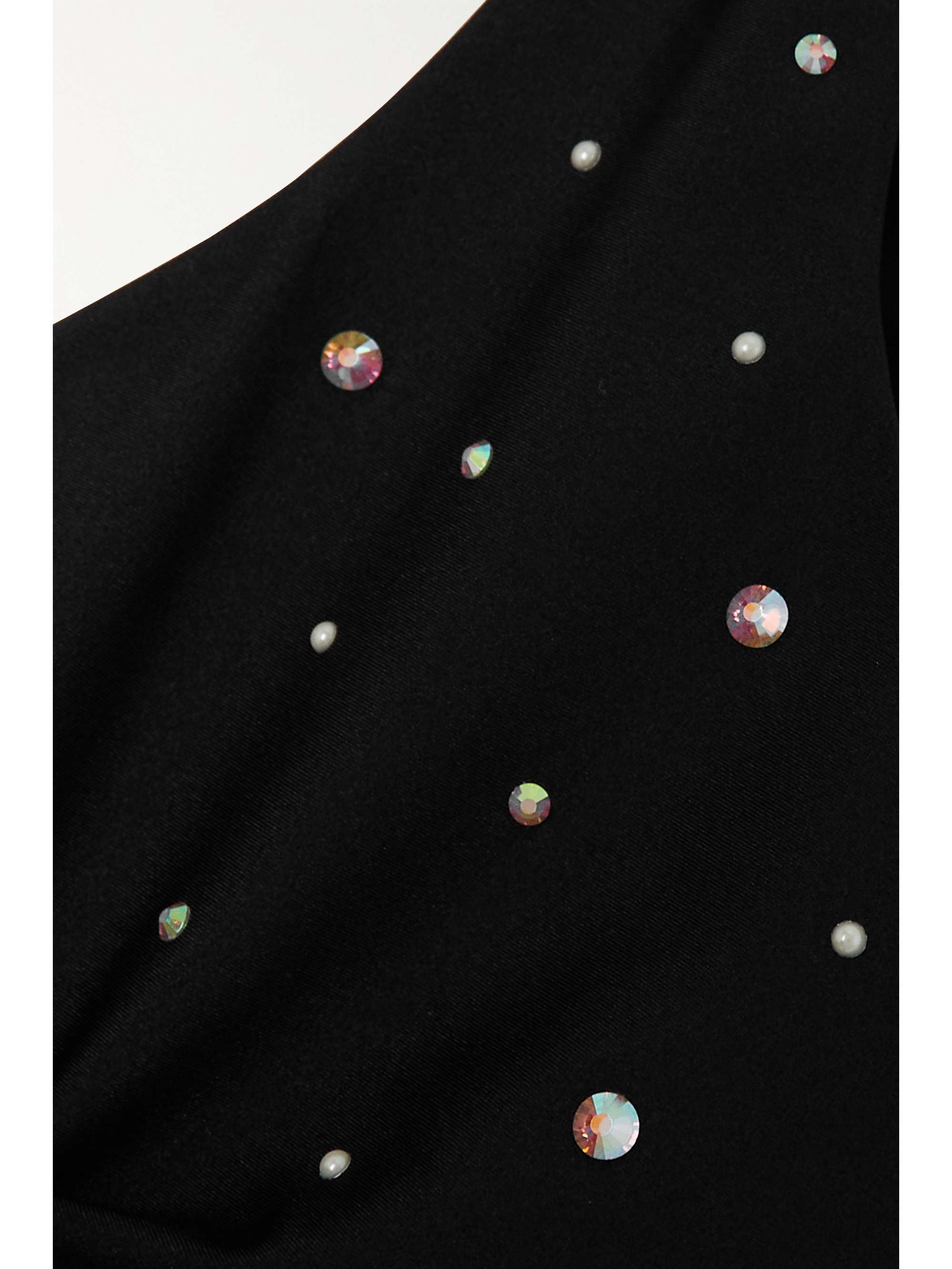ALESSANDRA RICH Embellished cutout swimsuit