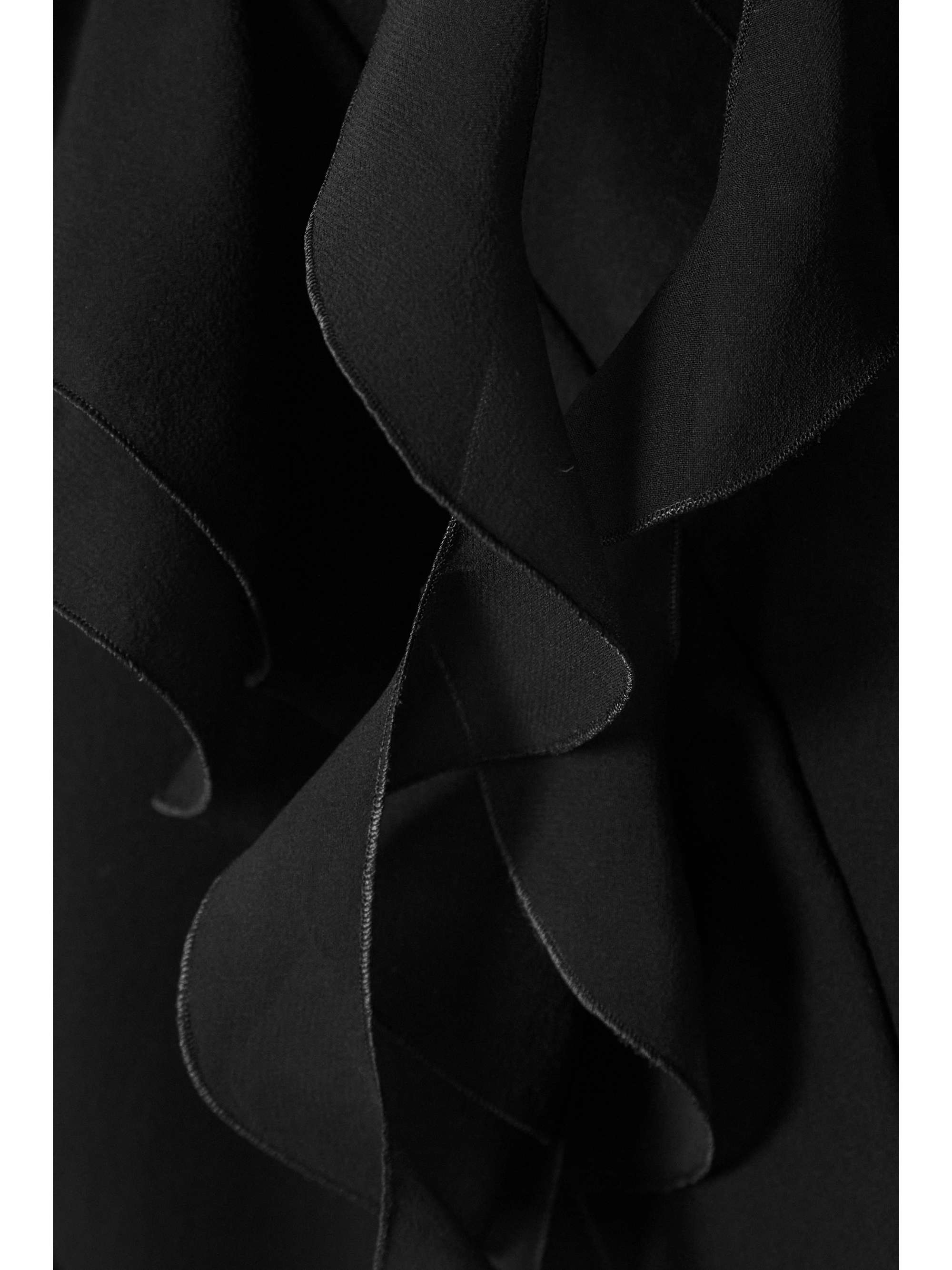ALESSANDRA RICH Asymmetric embellished tie-dyed silk-georgette gown