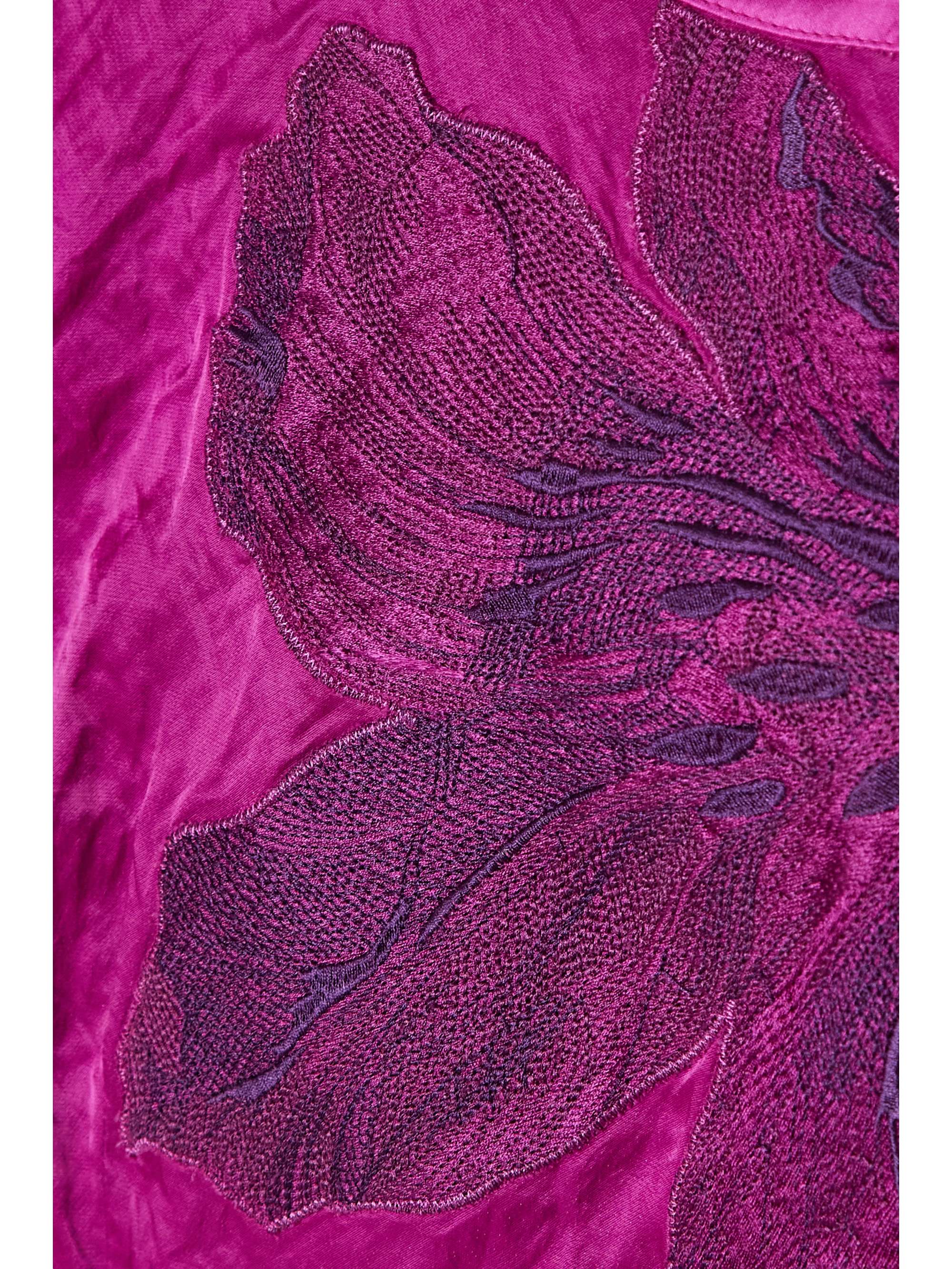 ERDEM Sandrine 蝴蝶结细节贴花纹理缎布中长连衣裙